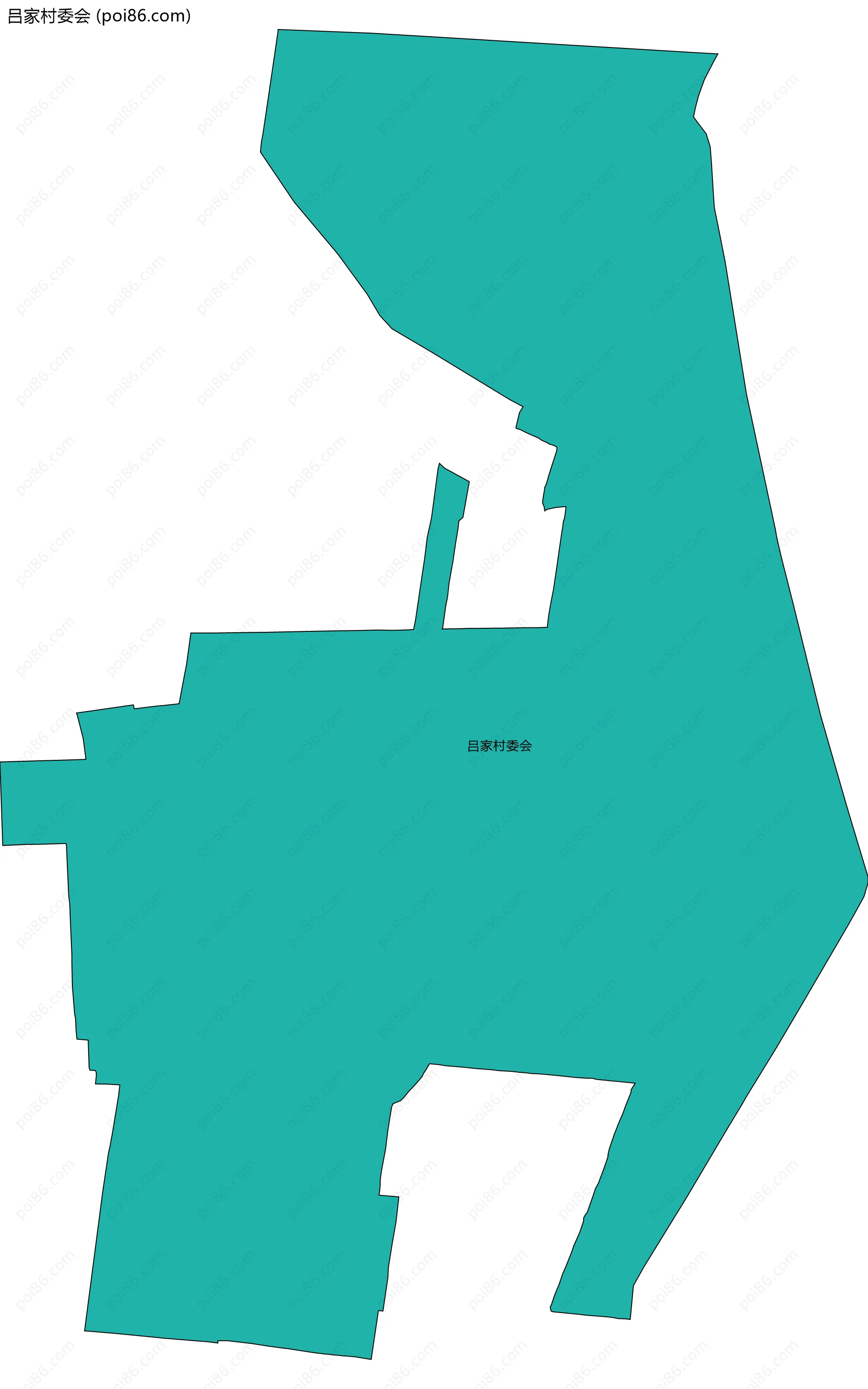 吕家村委会边界地图