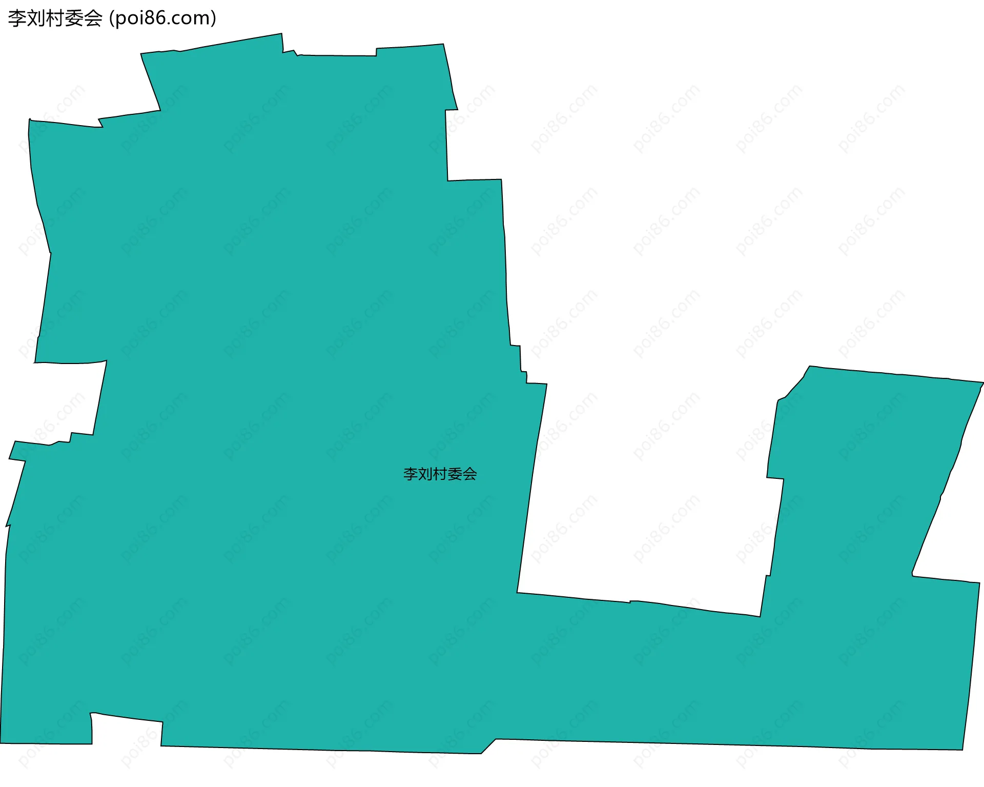 李刘村委会边界地图
