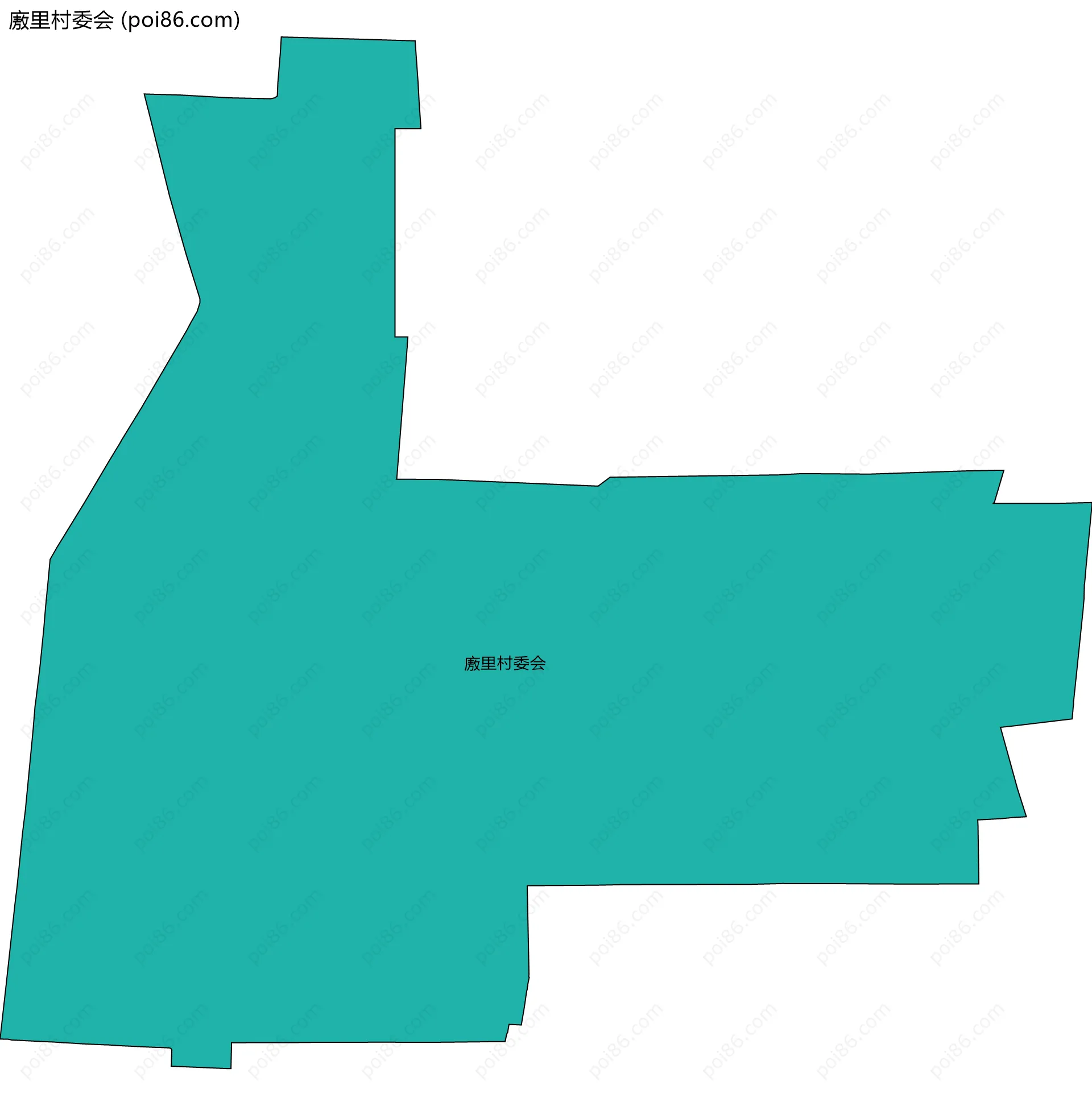 廒里村委会边界地图