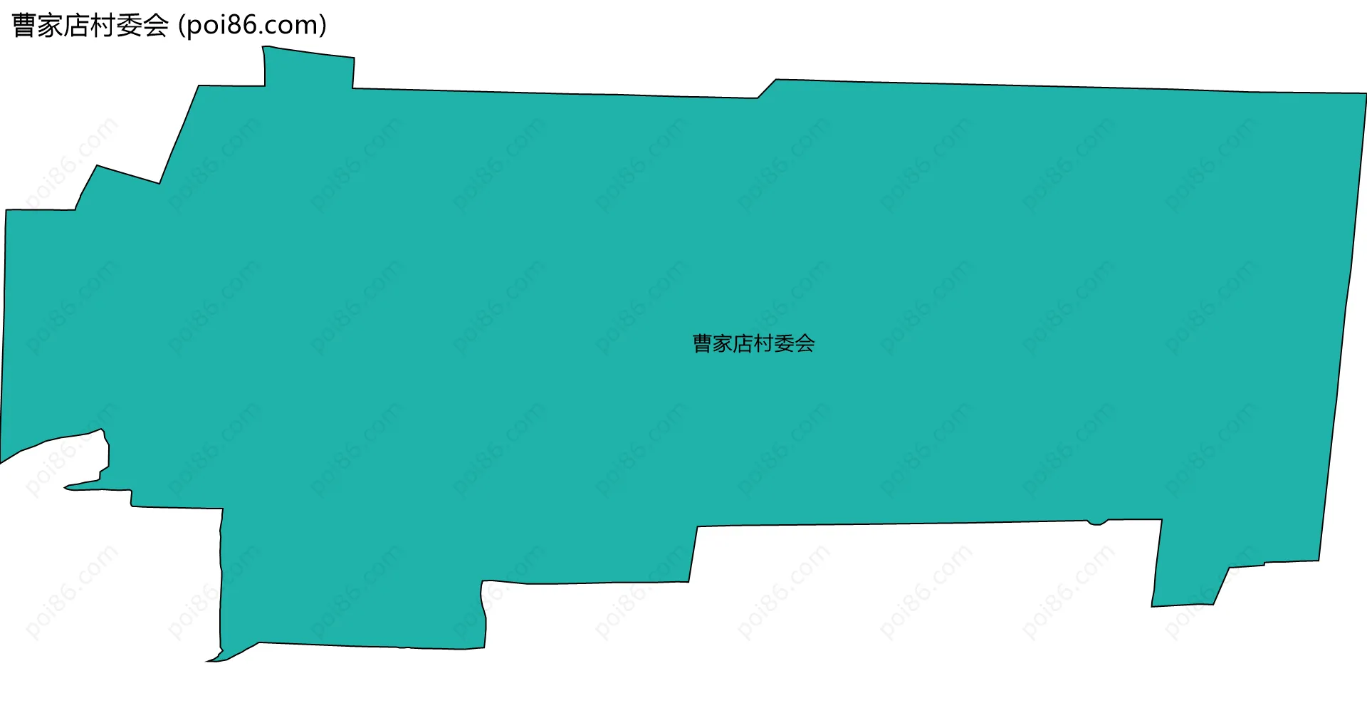 曹家店村委会边界地图