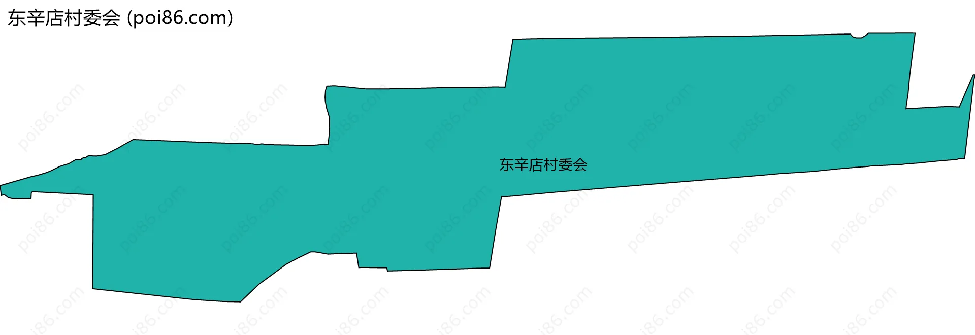 东辛店村委会边界地图