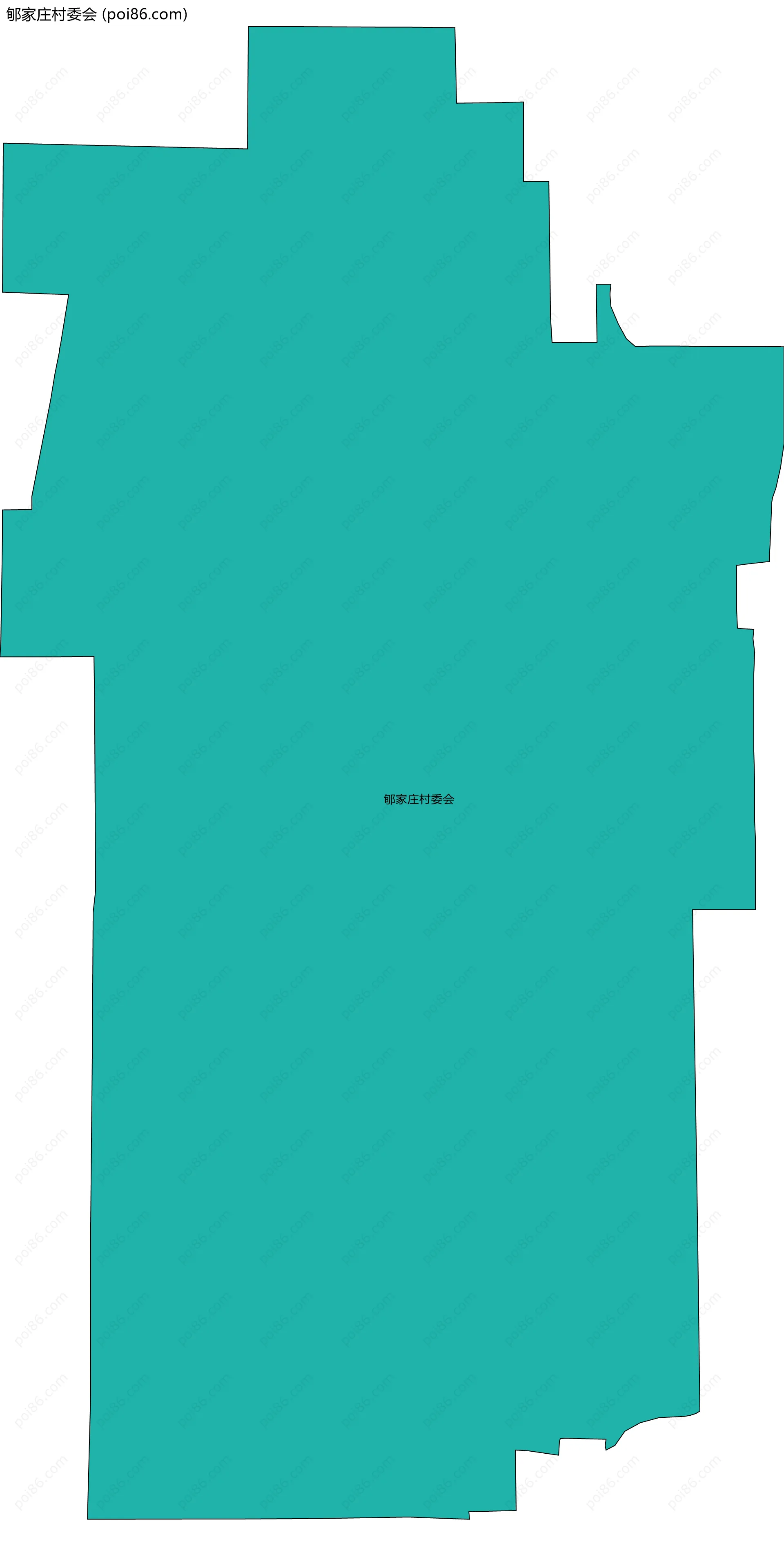 郇家庄村委会边界地图