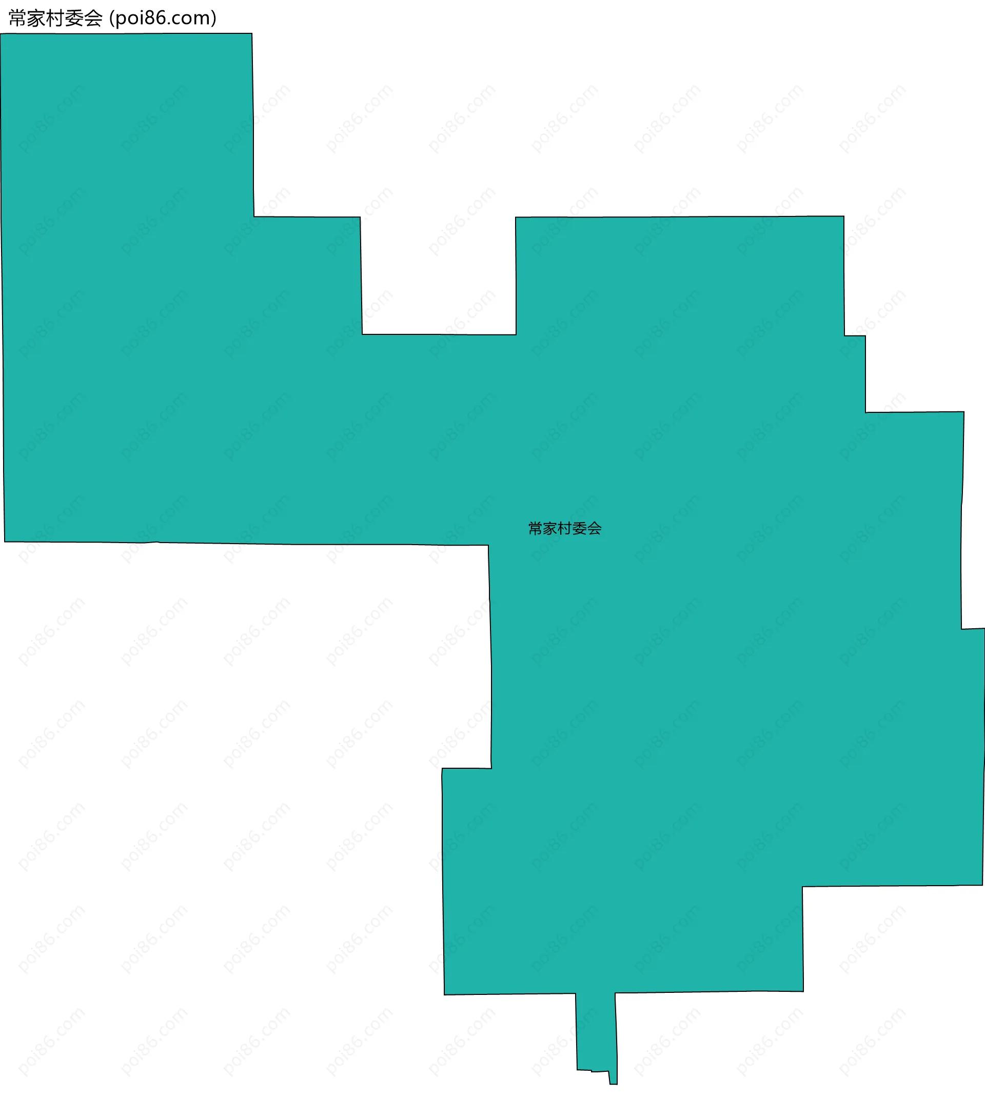 常家村委会边界地图