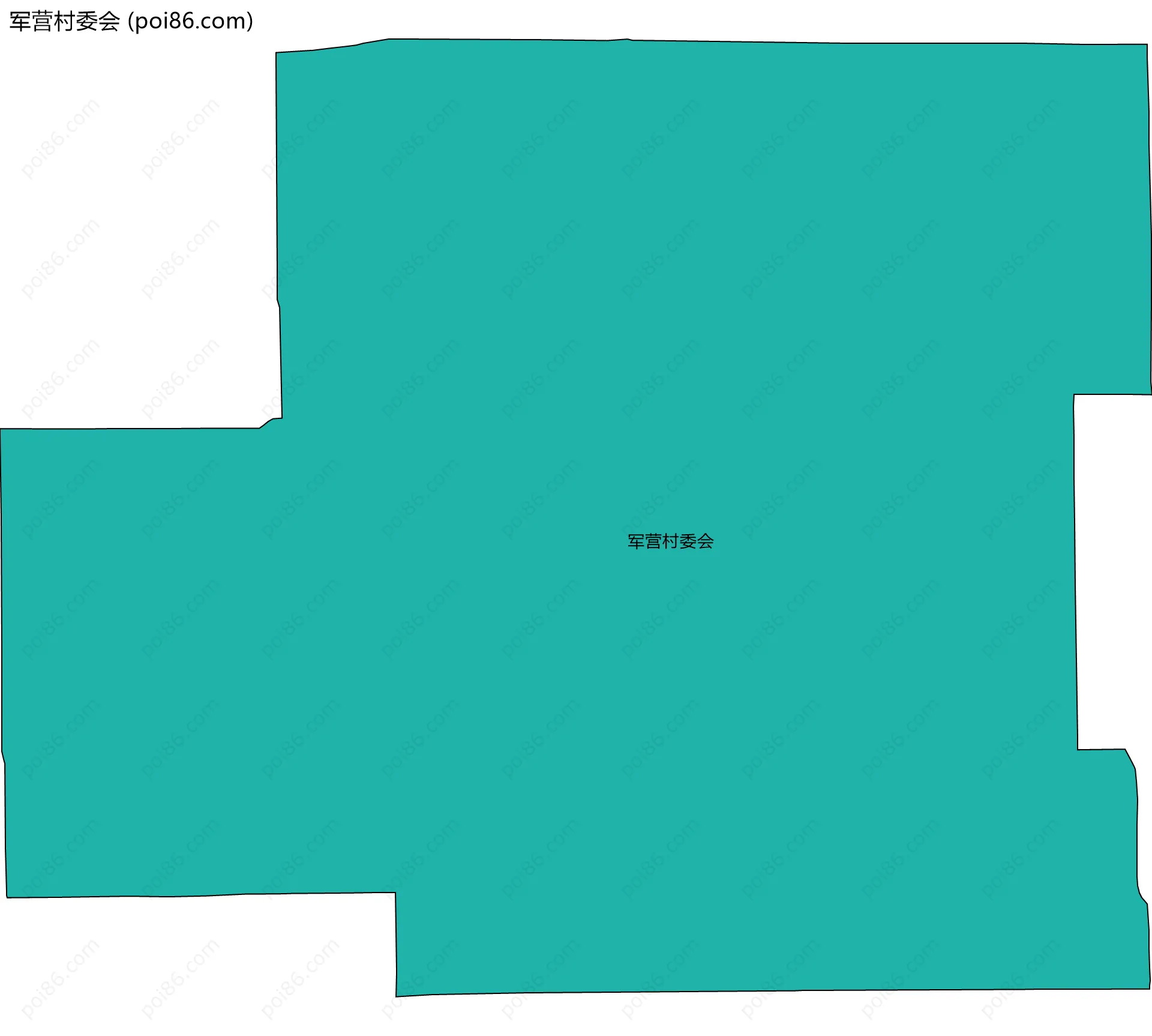 军营村委会边界地图