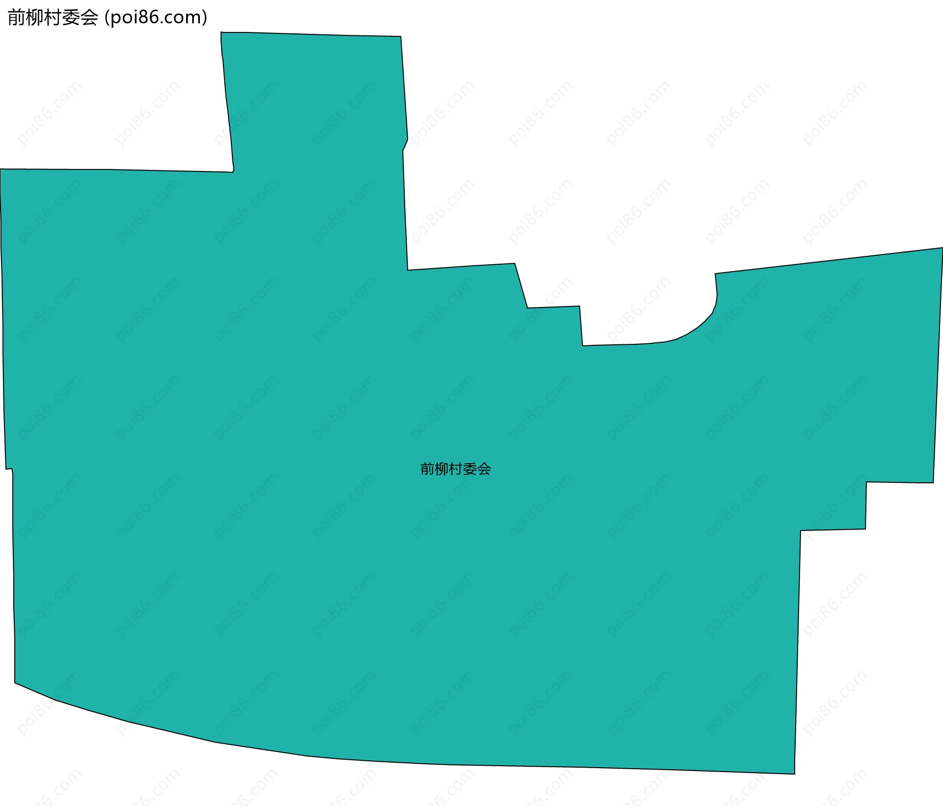 前柳村委会边界地图