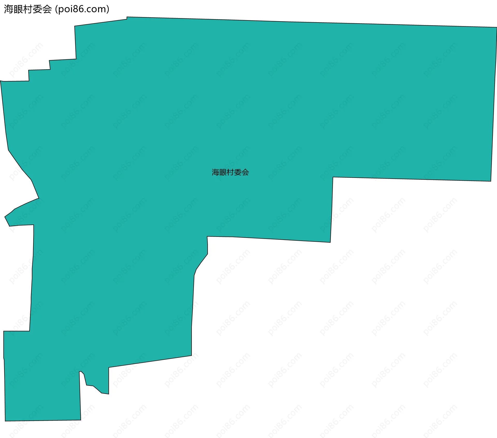 海眼村委会边界地图