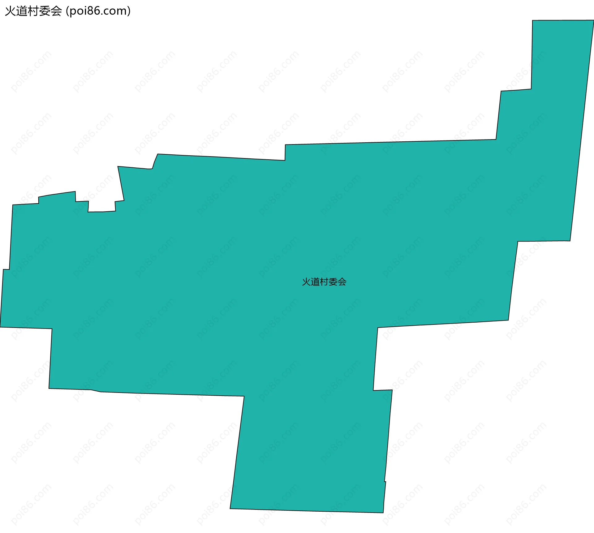 火道村委会边界地图
