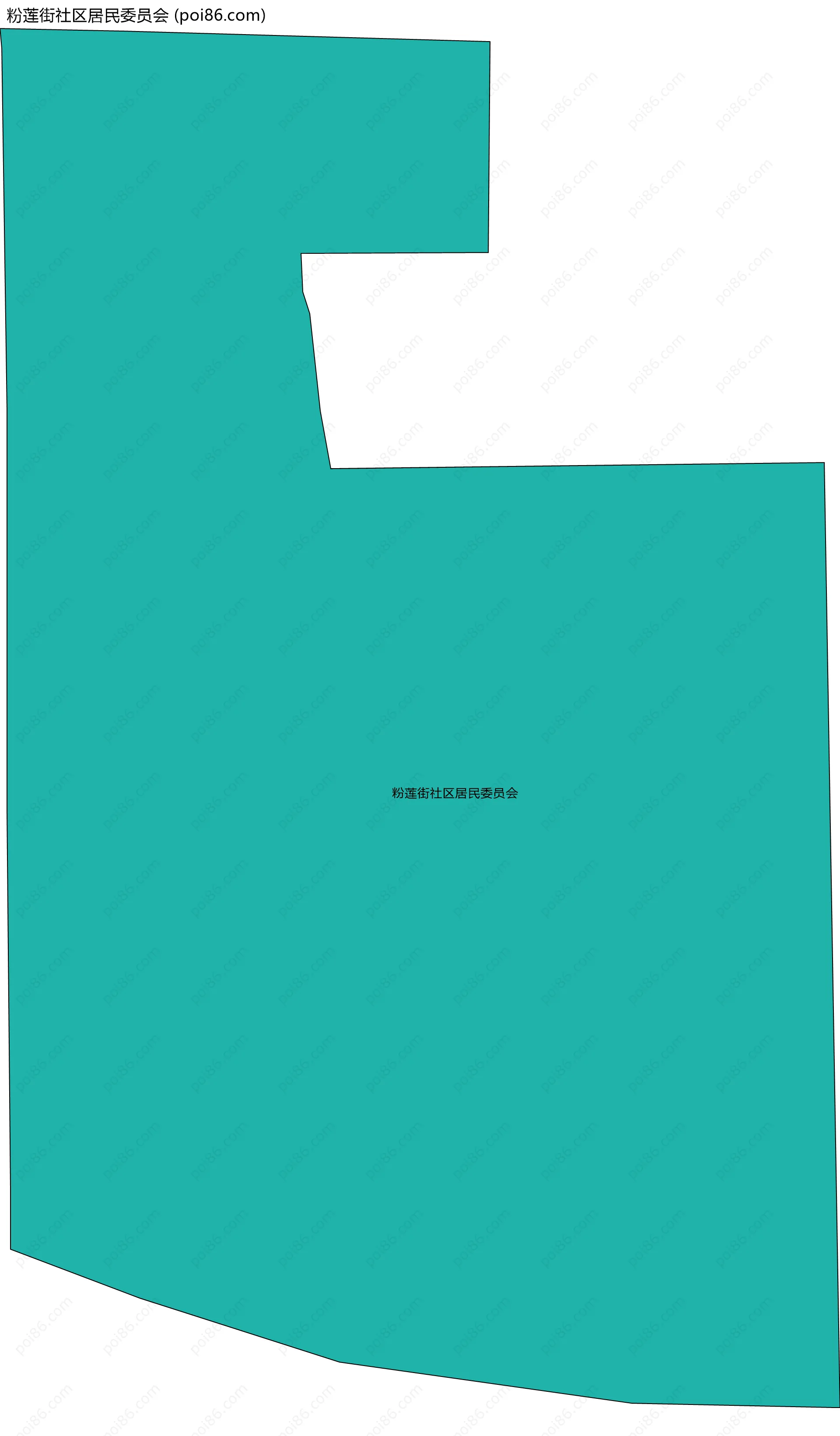 粉莲街社区居民委员会边界地图