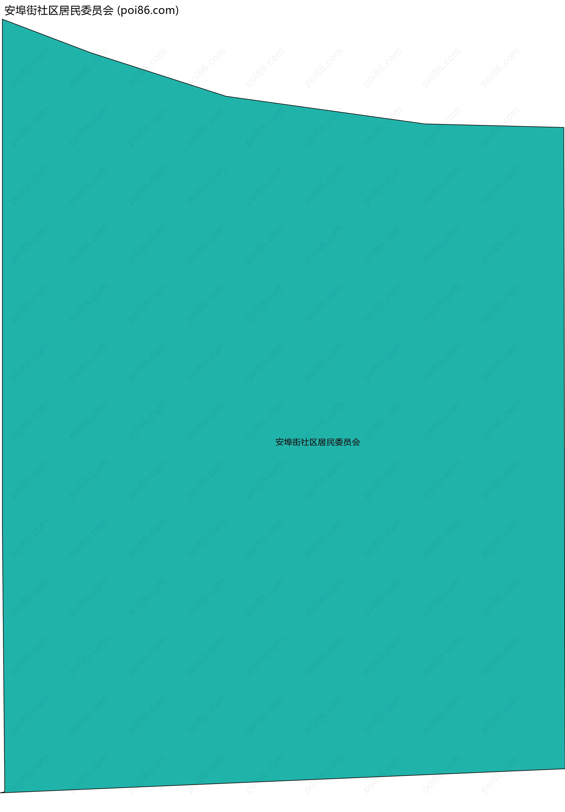 安埠街社区居民委员会边界地图