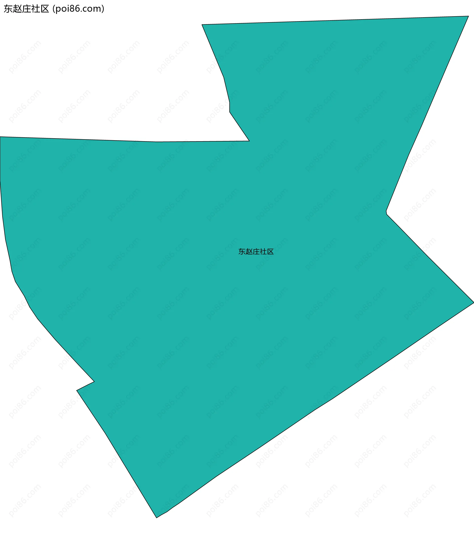 东赵庄社区边界地图