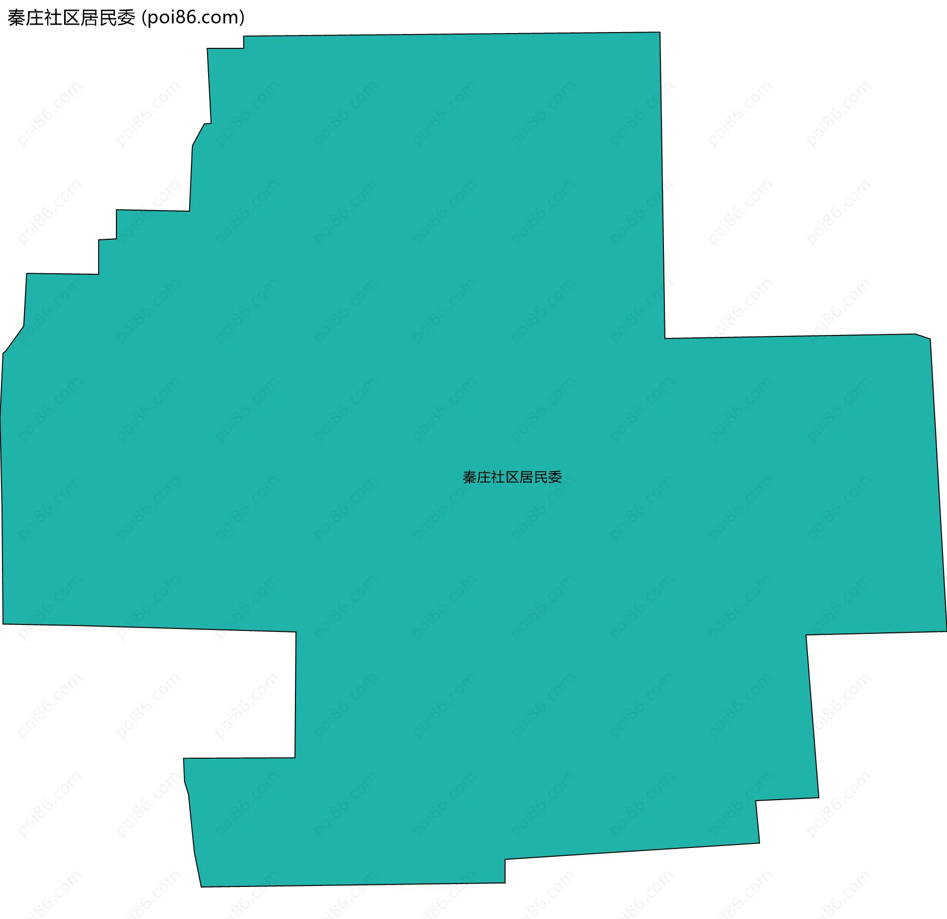 秦庄社区居民委边界地图