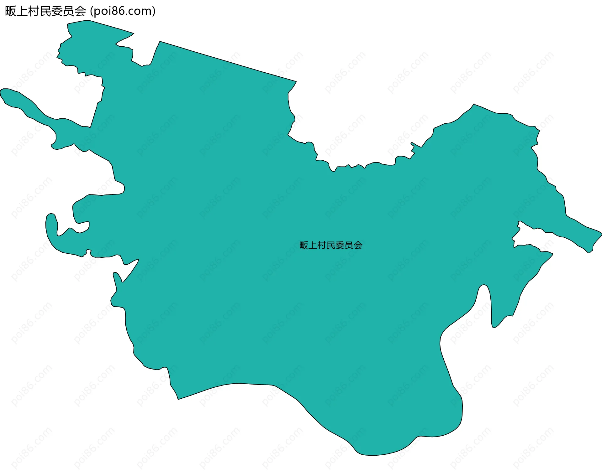 畈上村民委员会边界地图