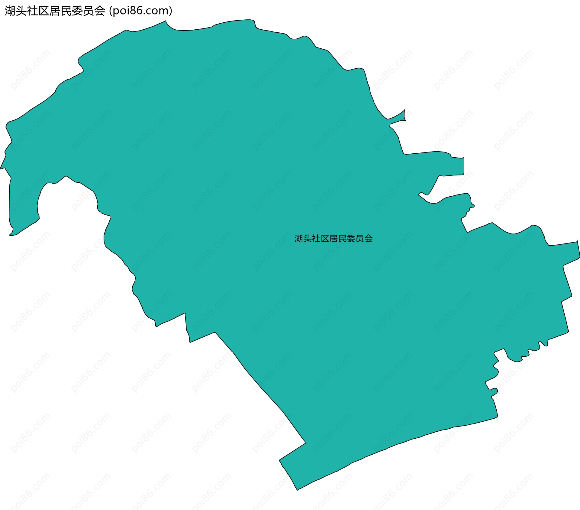 湖头社区居民委员会边界地图