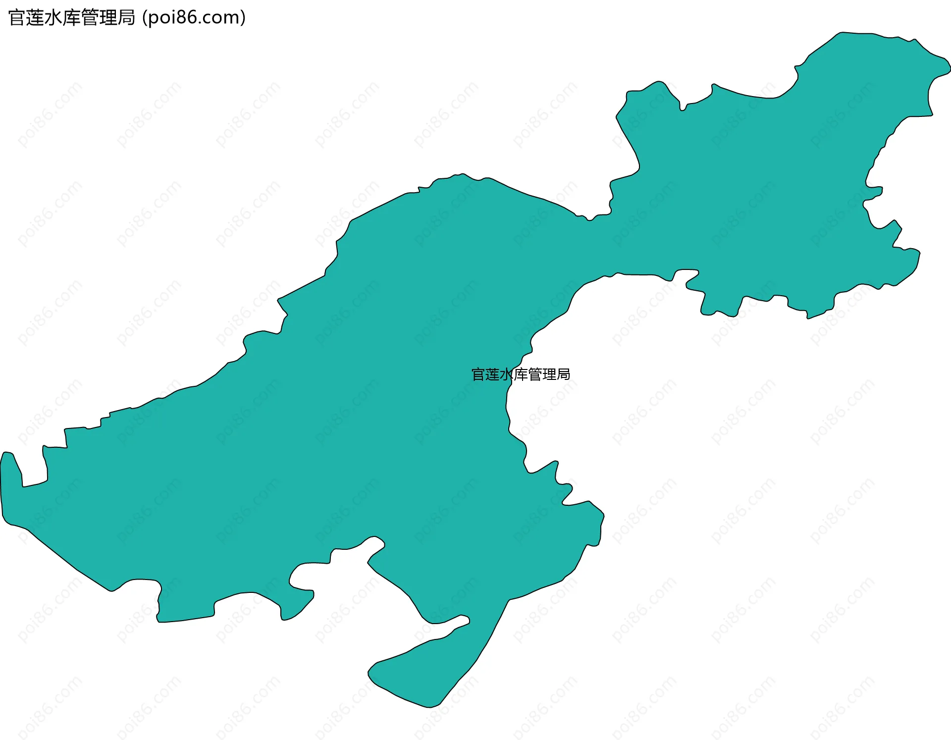 官莲水库管理局边界地图