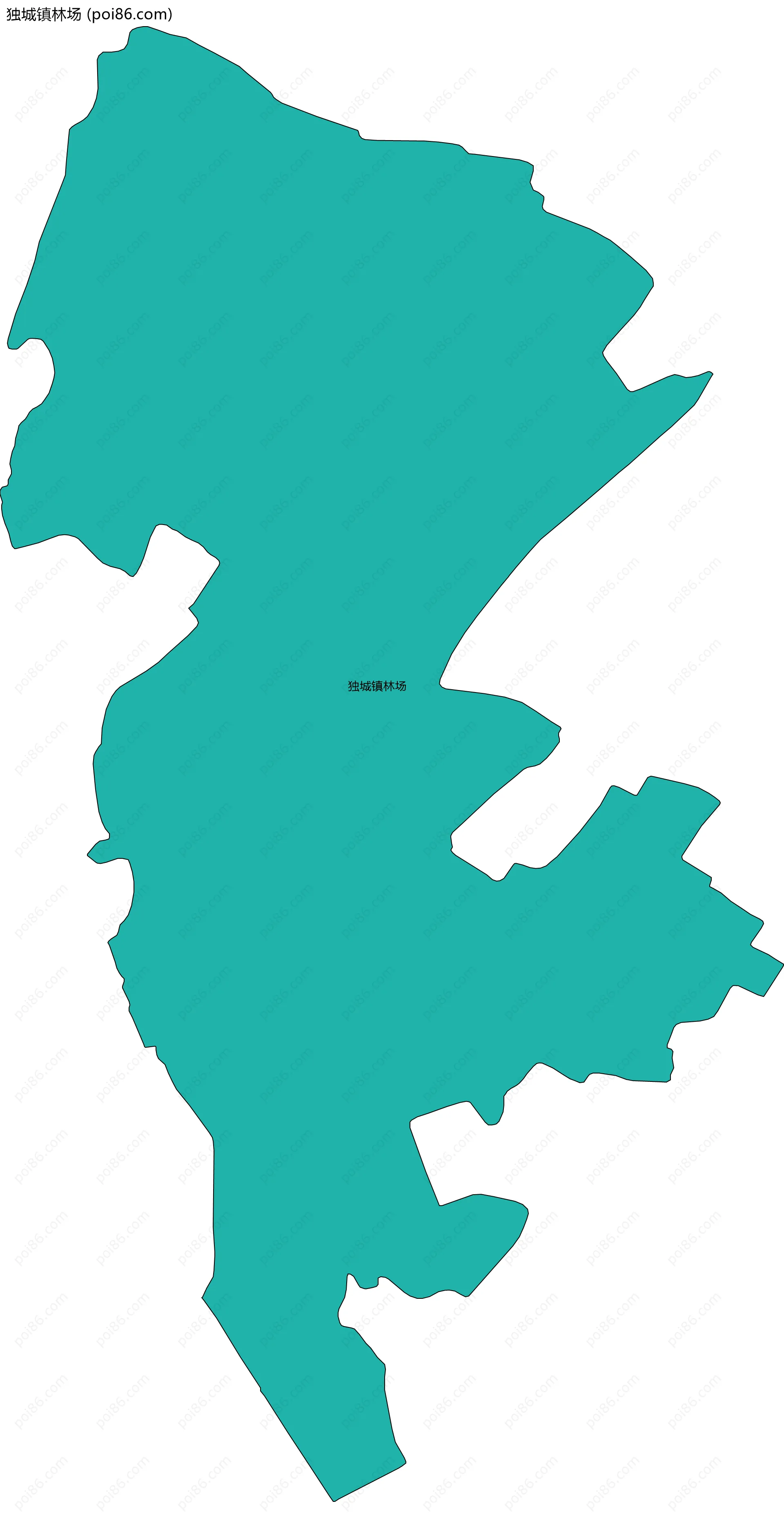 独城镇林场边界地图