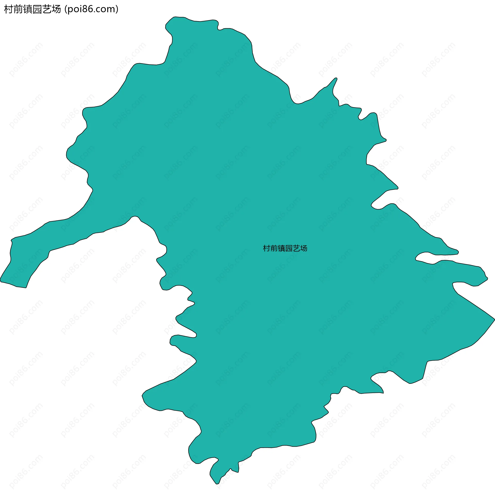 村前镇园艺场边界地图