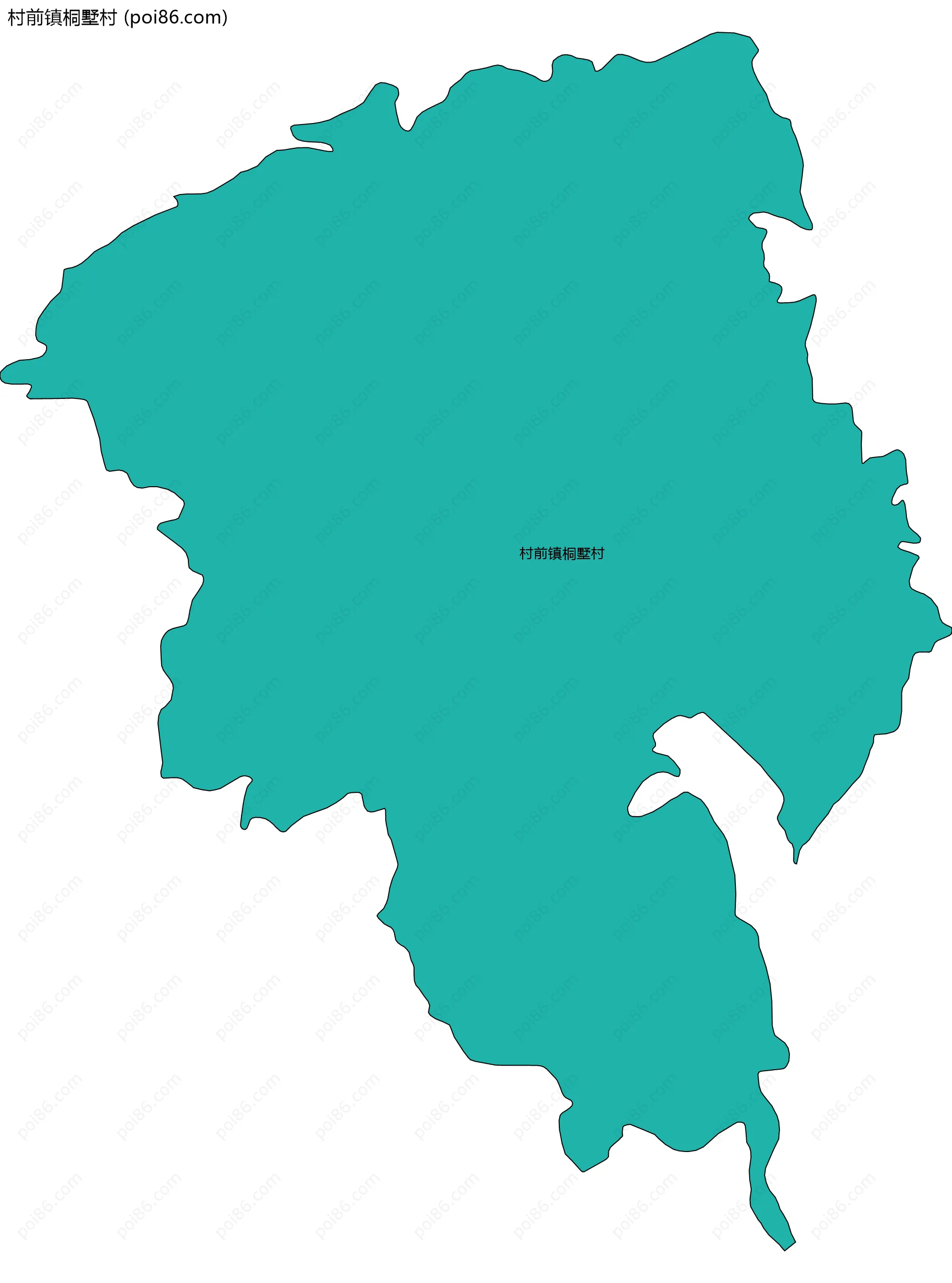 村前镇桐墅村边界地图