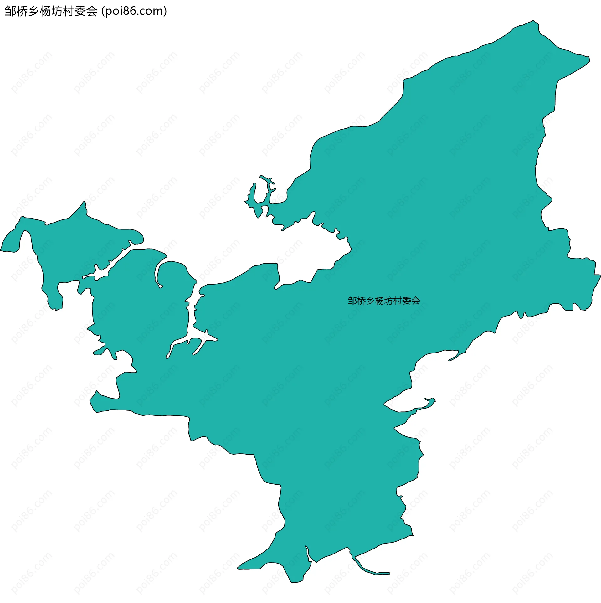 邹桥乡杨坊村委会边界地图