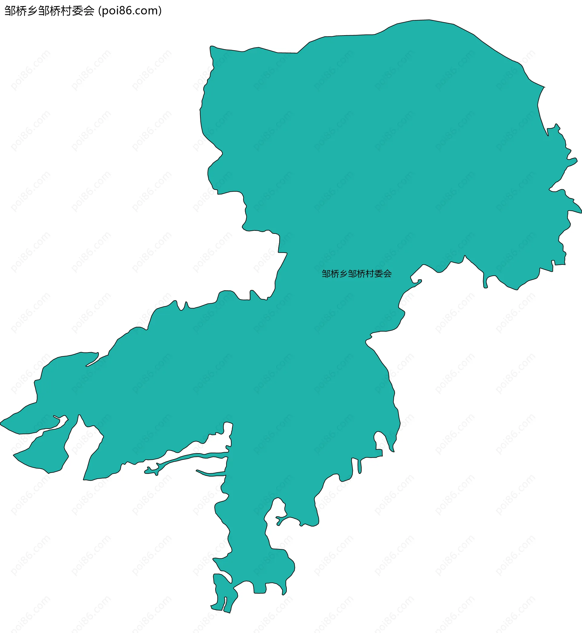 邹桥乡邹桥村委会边界地图