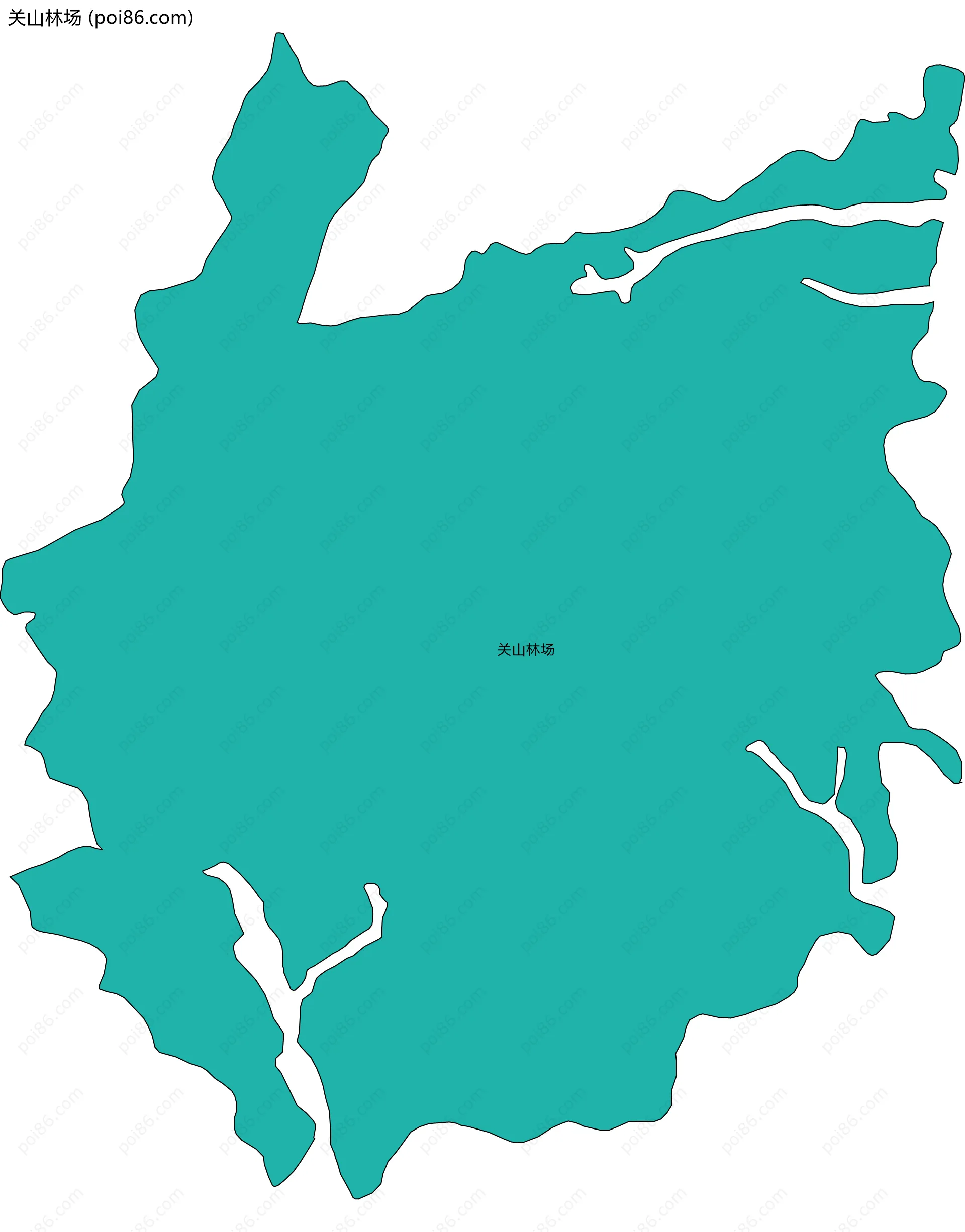 关山林场边界地图