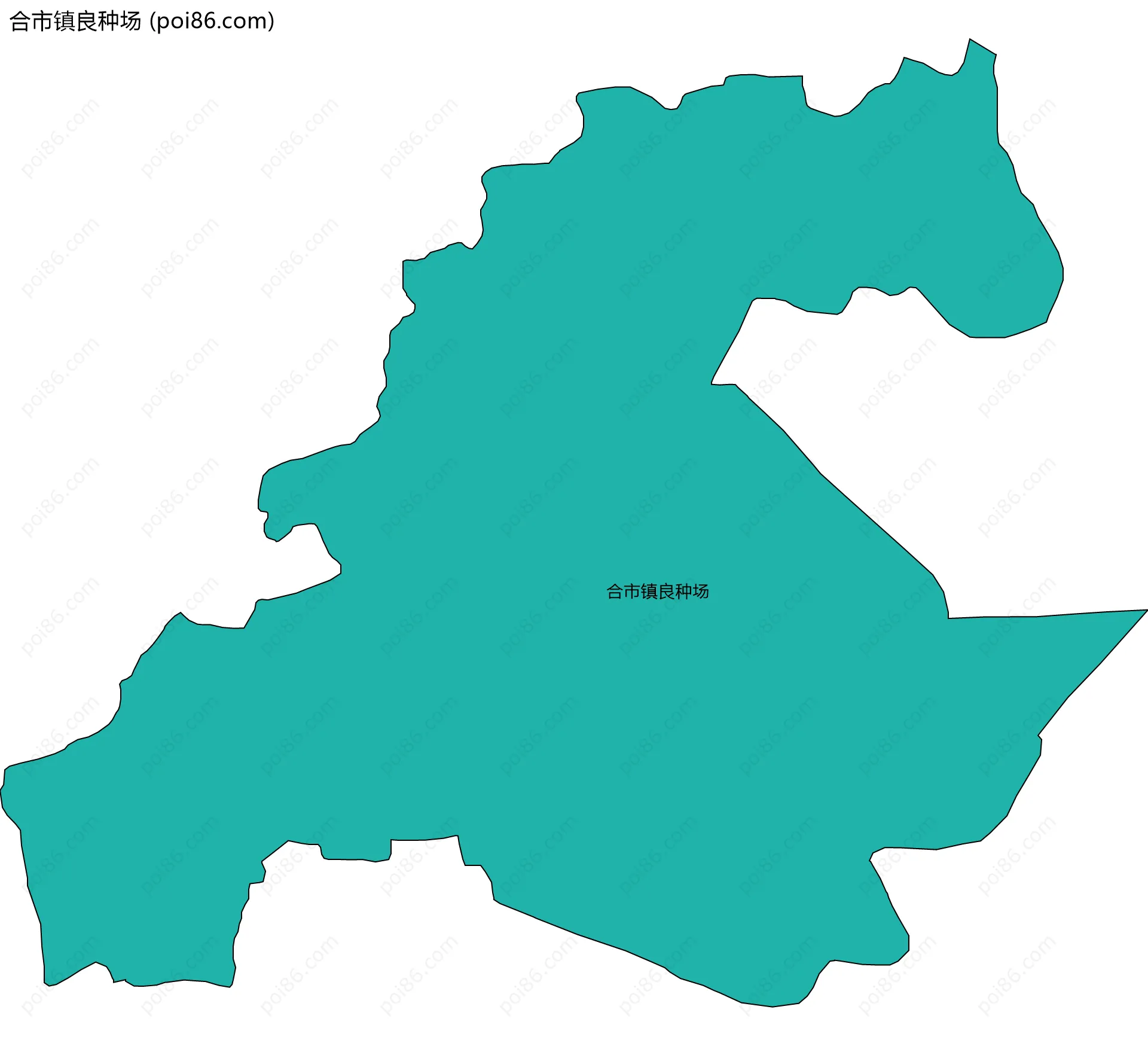 合市镇良种场边界地图