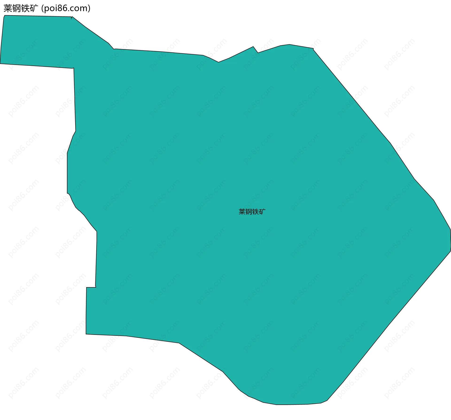 莱钢铁矿边界地图