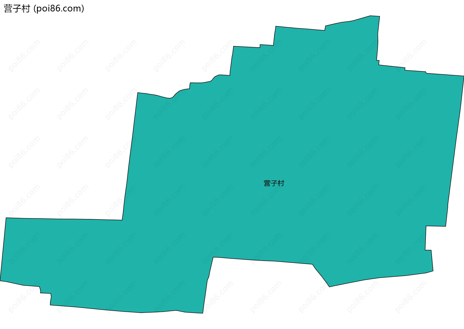 营子村边界地图