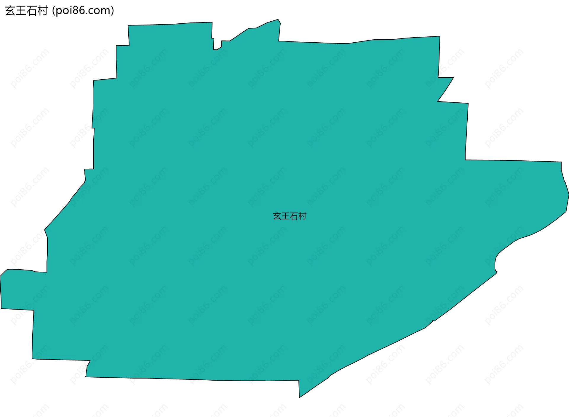玄王石村边界地图