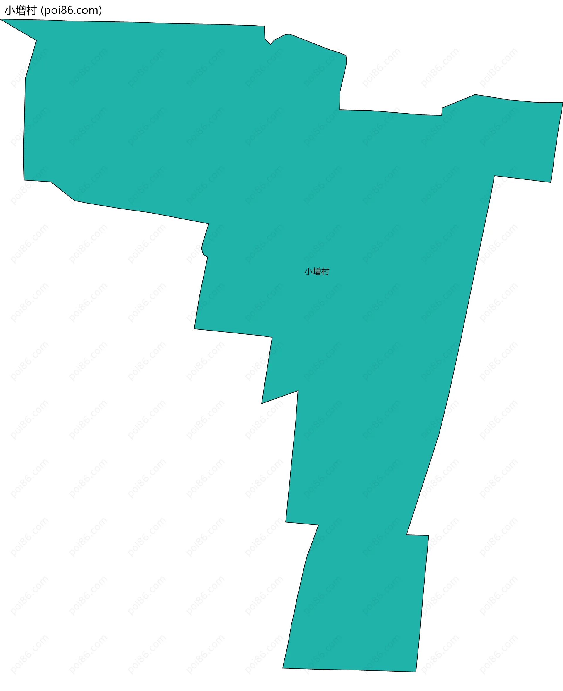 小增村边界地图