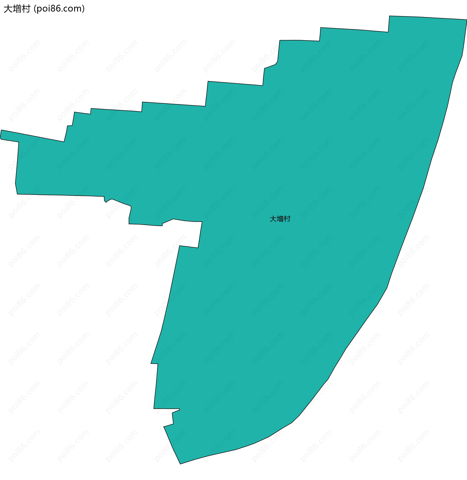 大增村边界地图