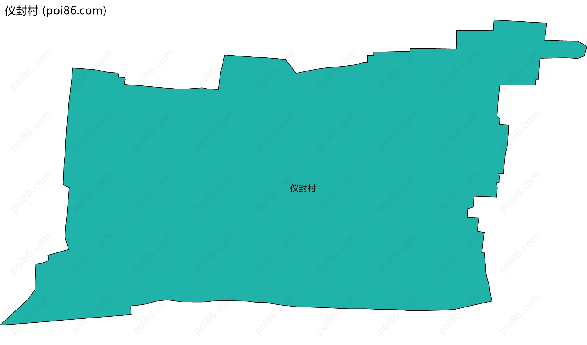 仪封村边界地图