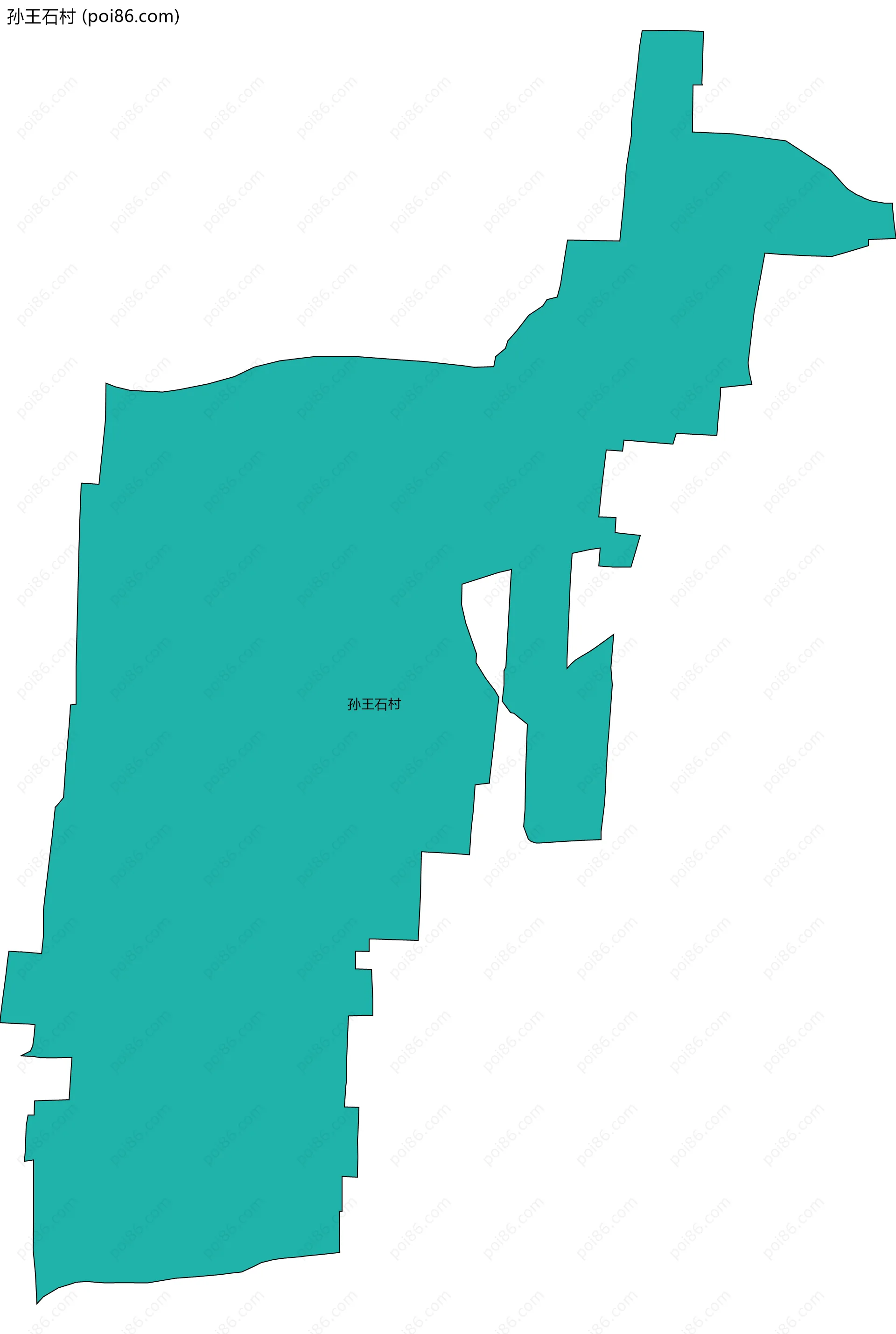 孙王石村边界地图