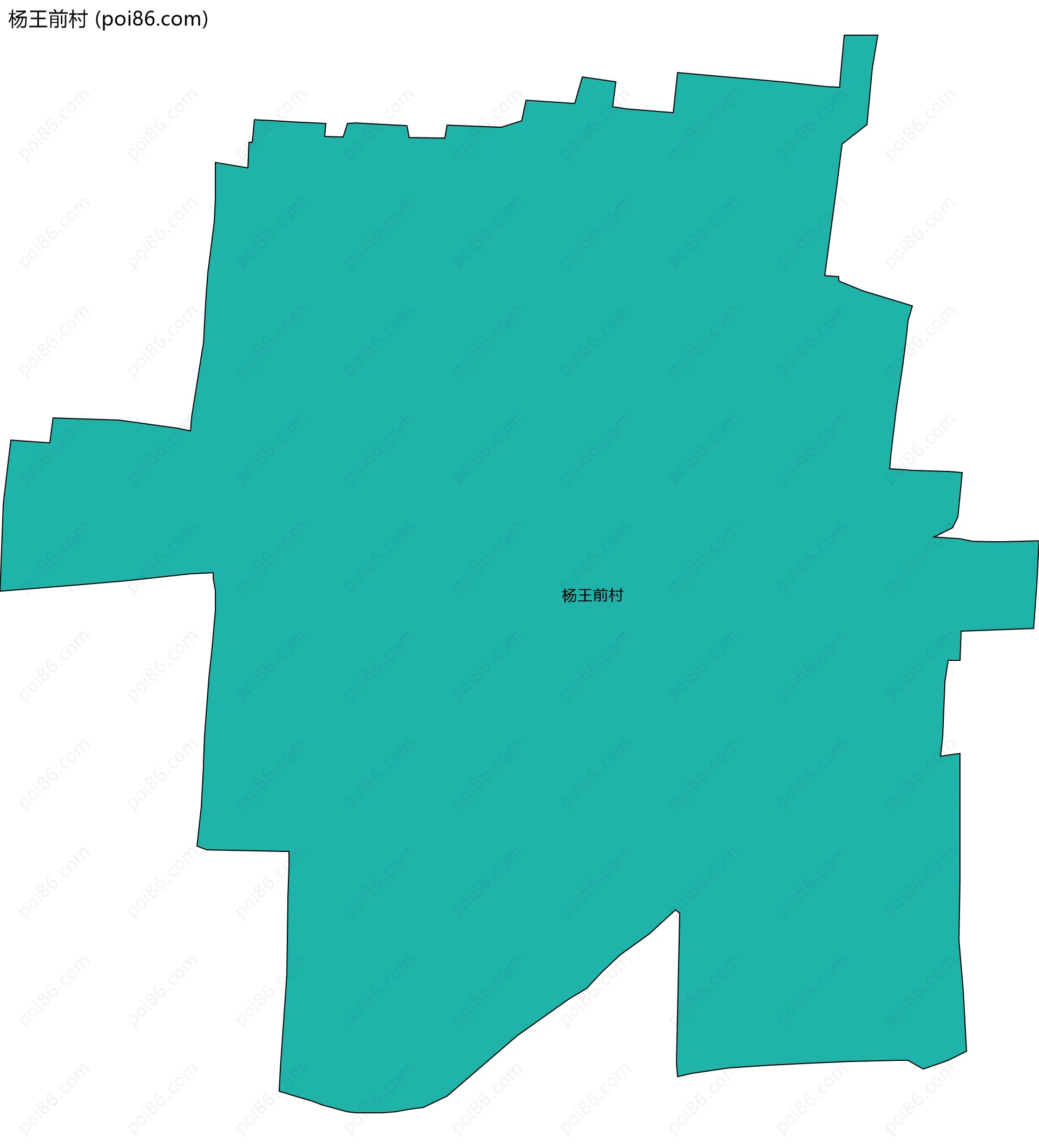 杨王前村边界地图