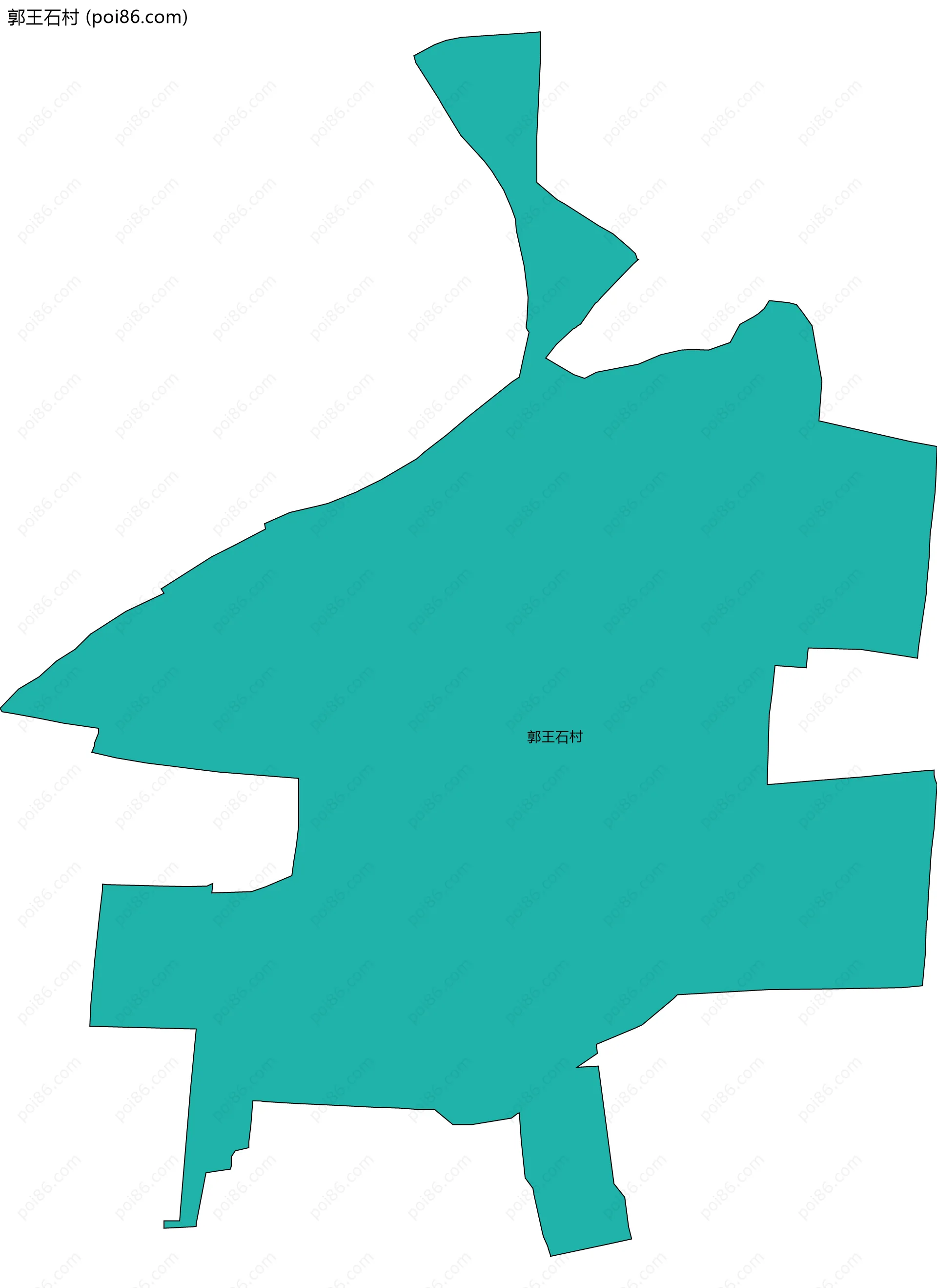 郭王石村边界地图