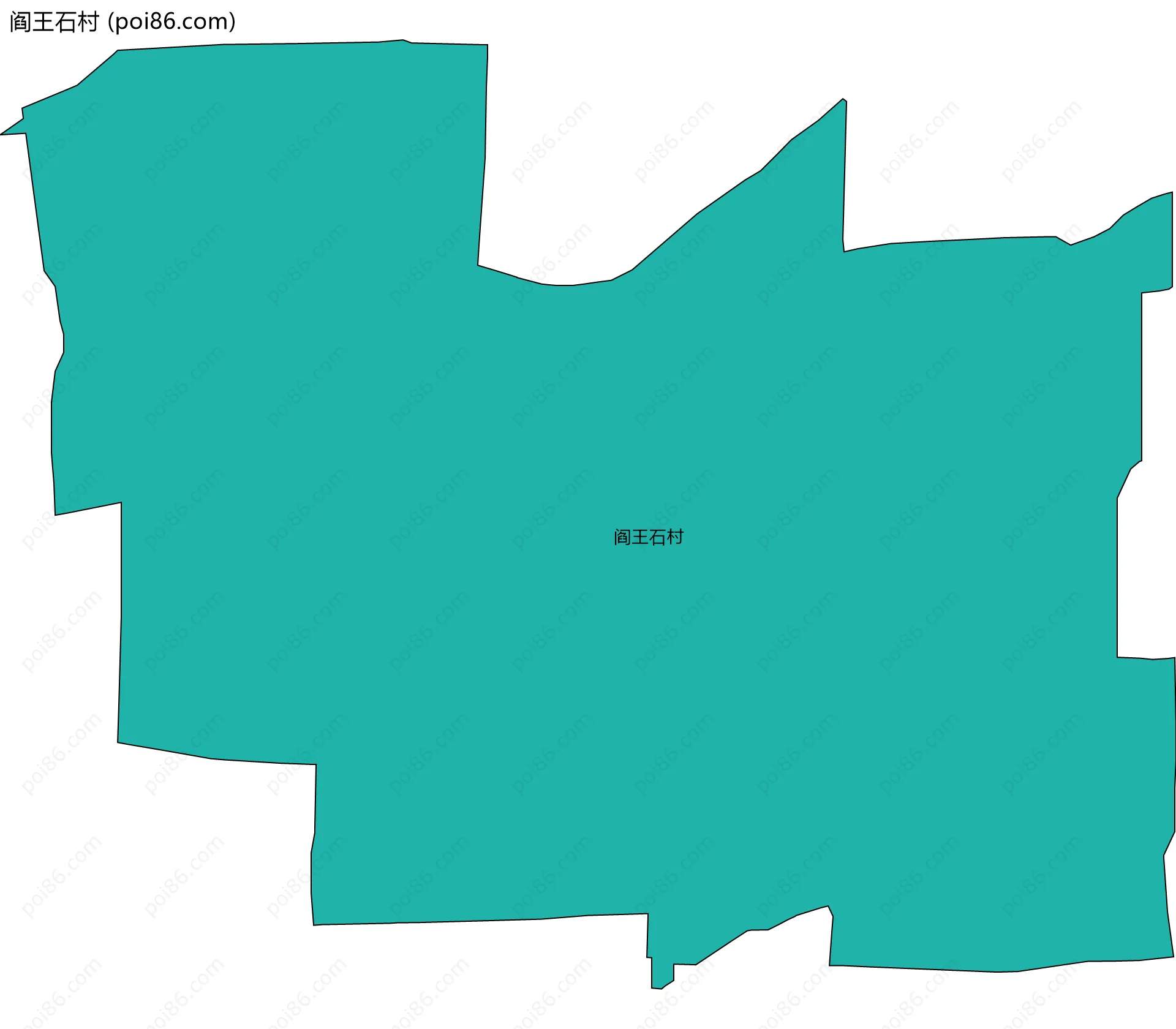 阎王石村边界地图