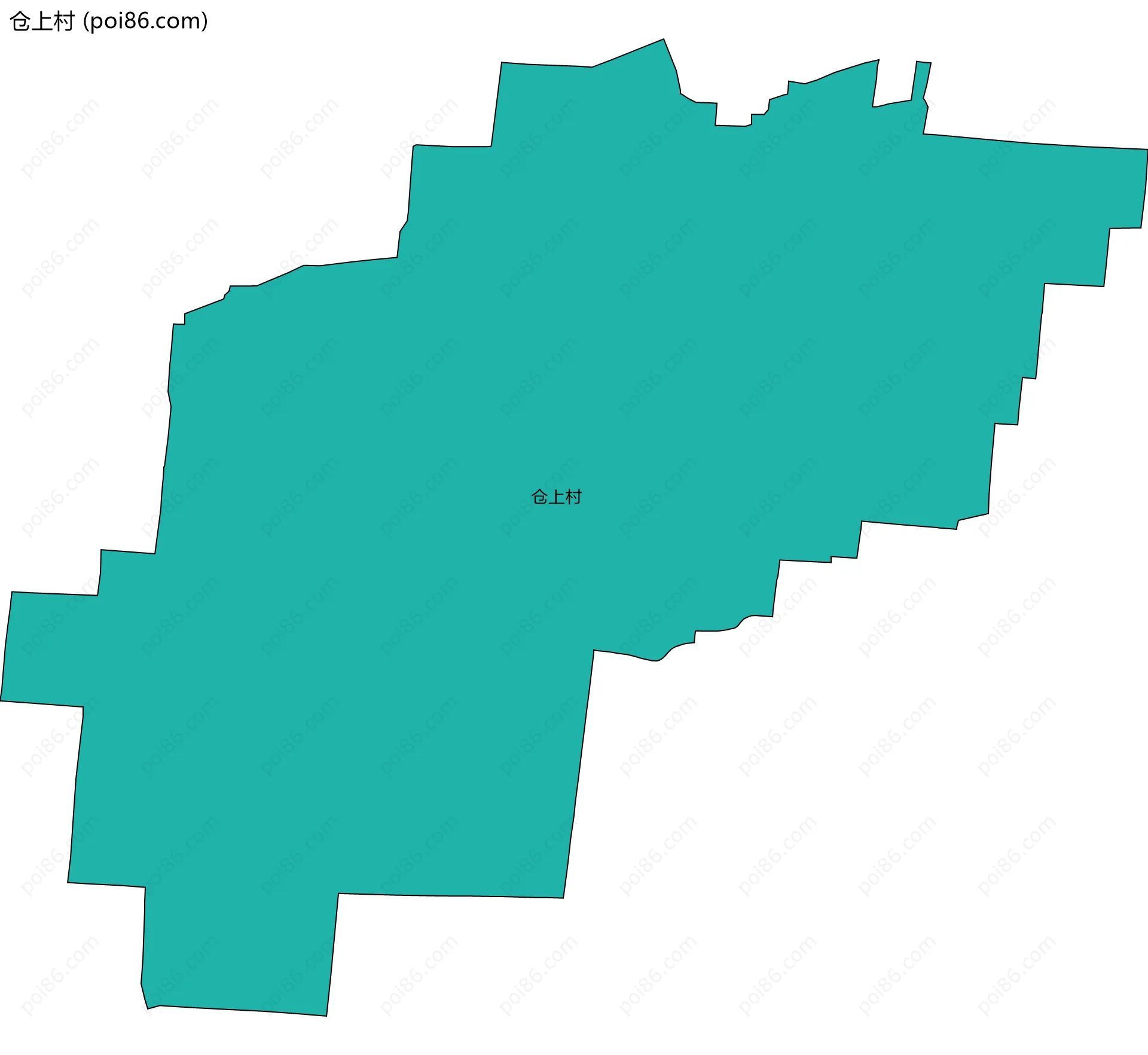 仓上村边界地图
