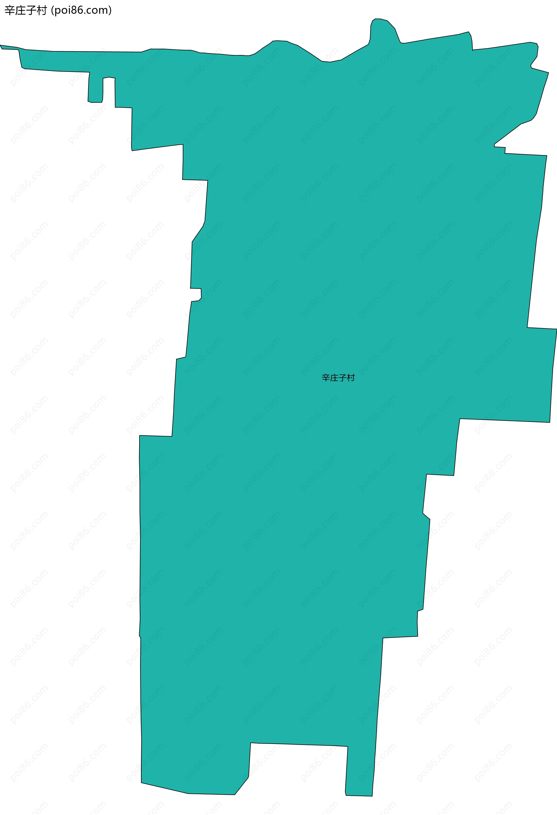 辛庄子村边界地图