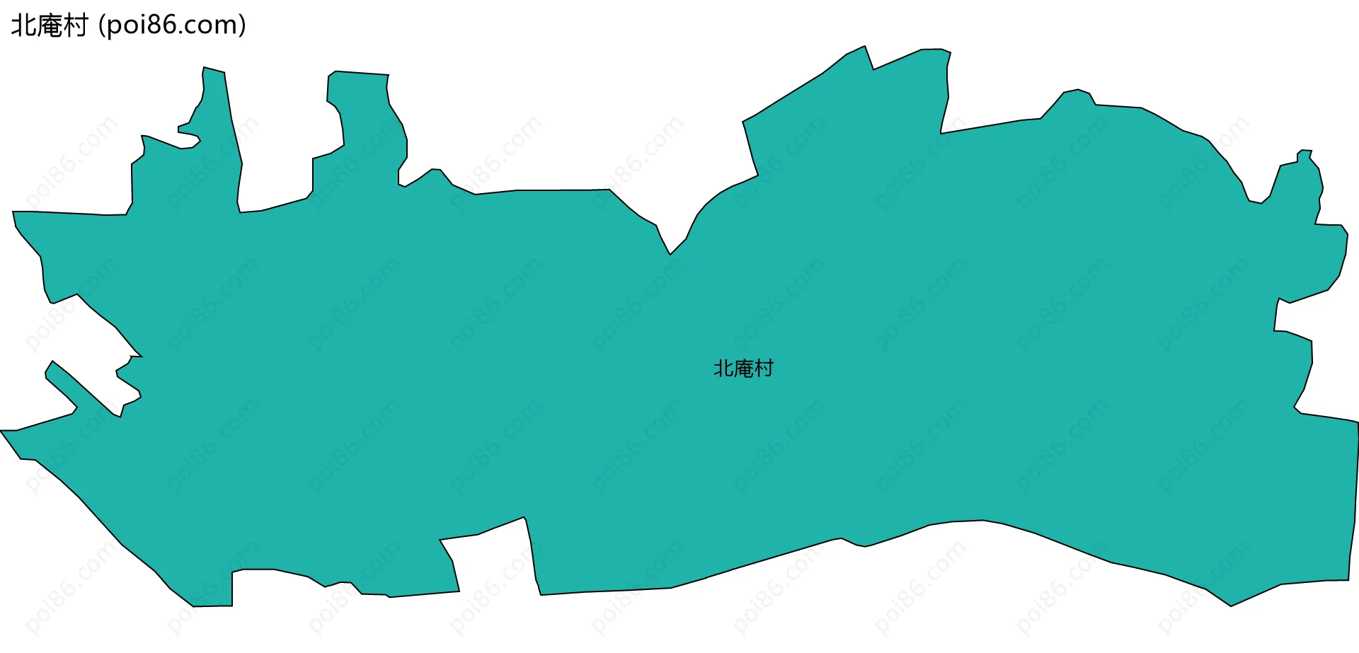 北庵村边界地图