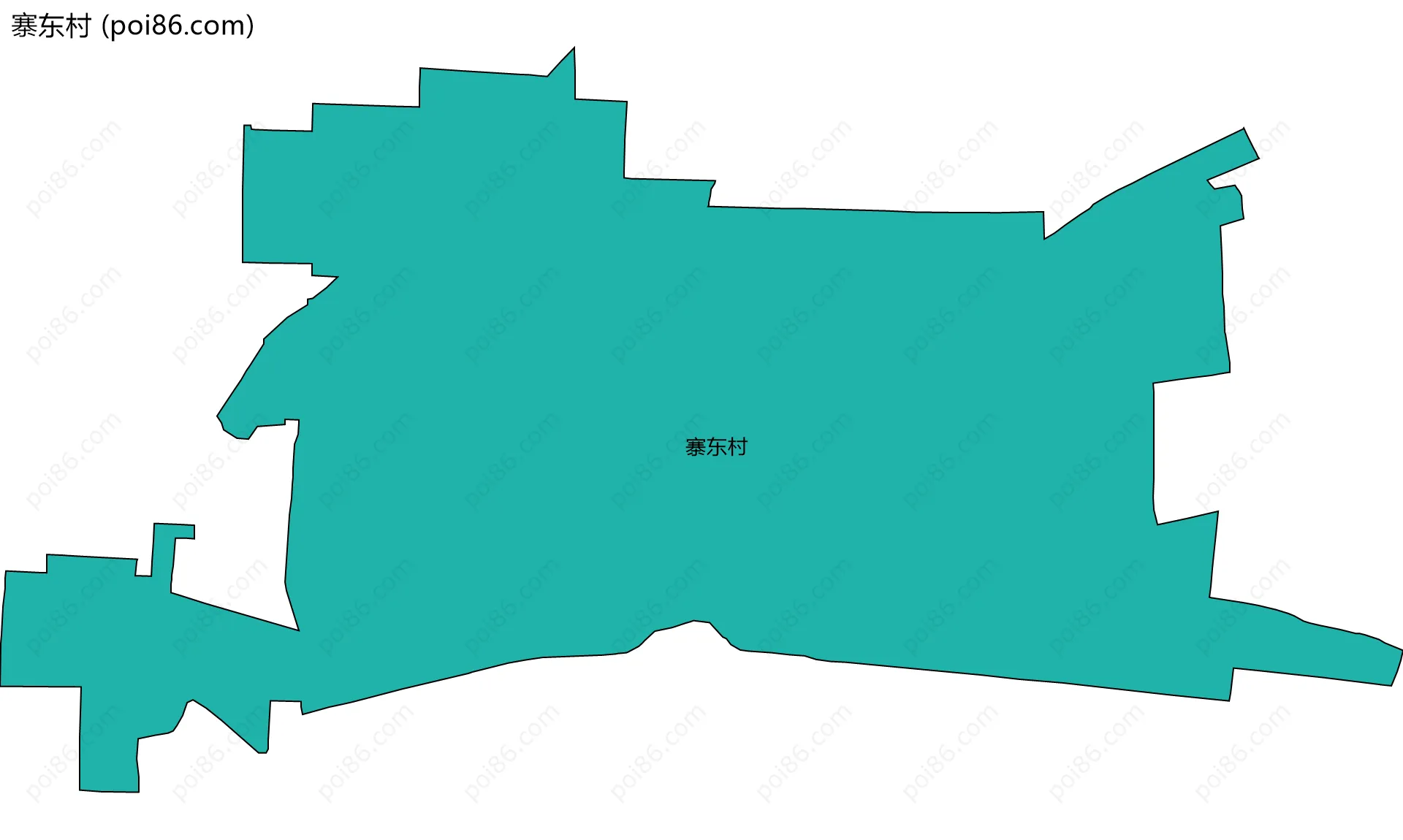 寨东村边界地图