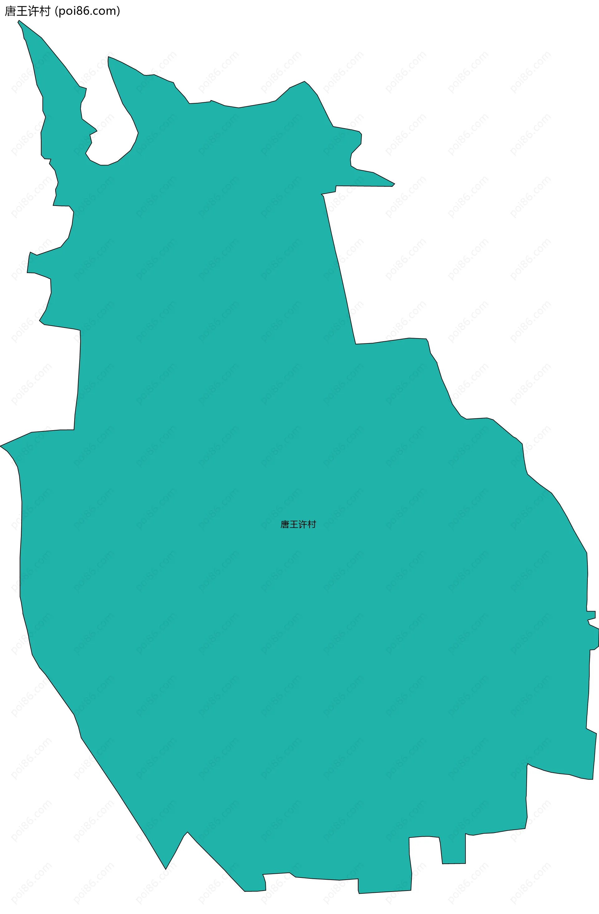 唐王许村边界地图