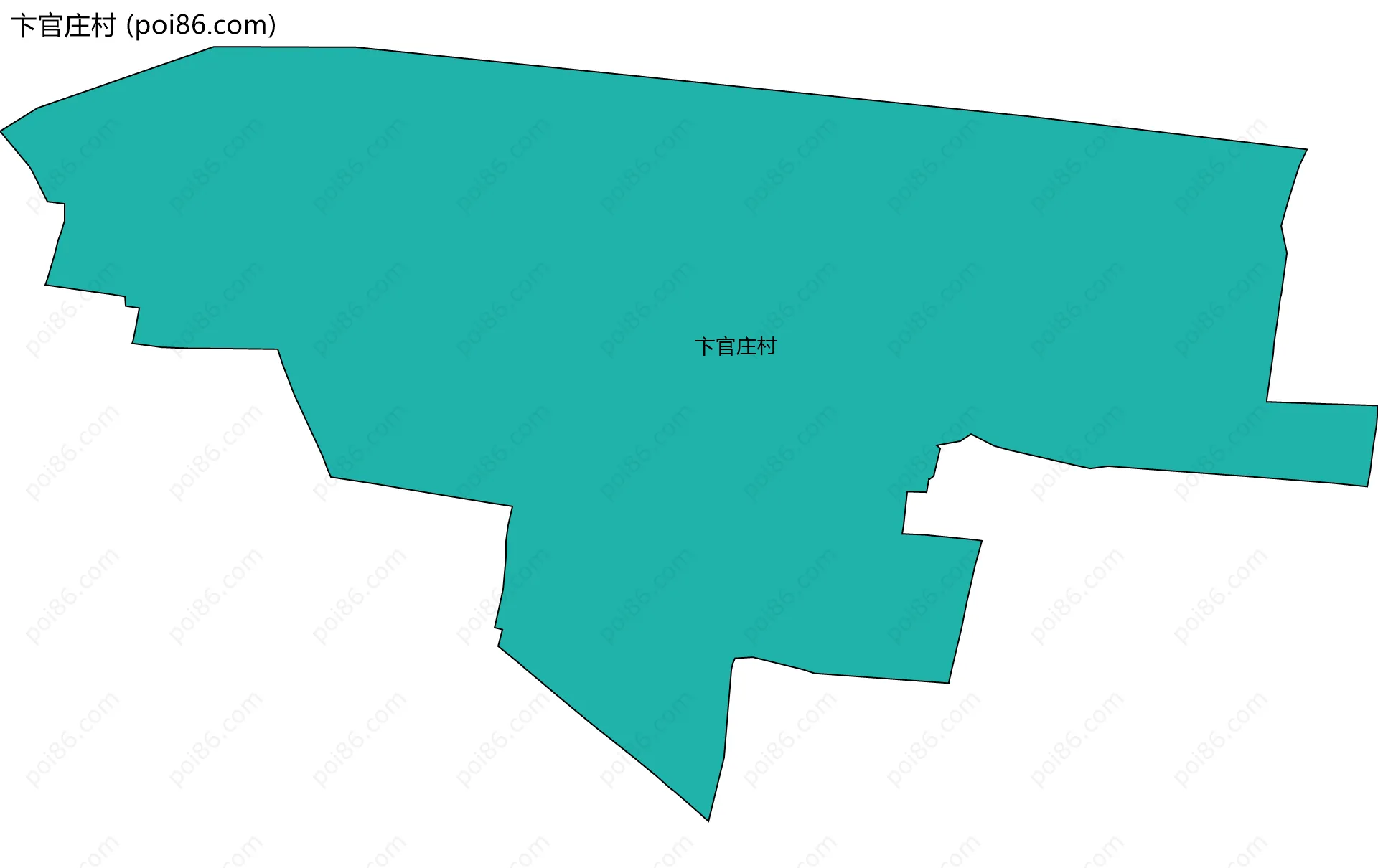 卞官庄村边界地图