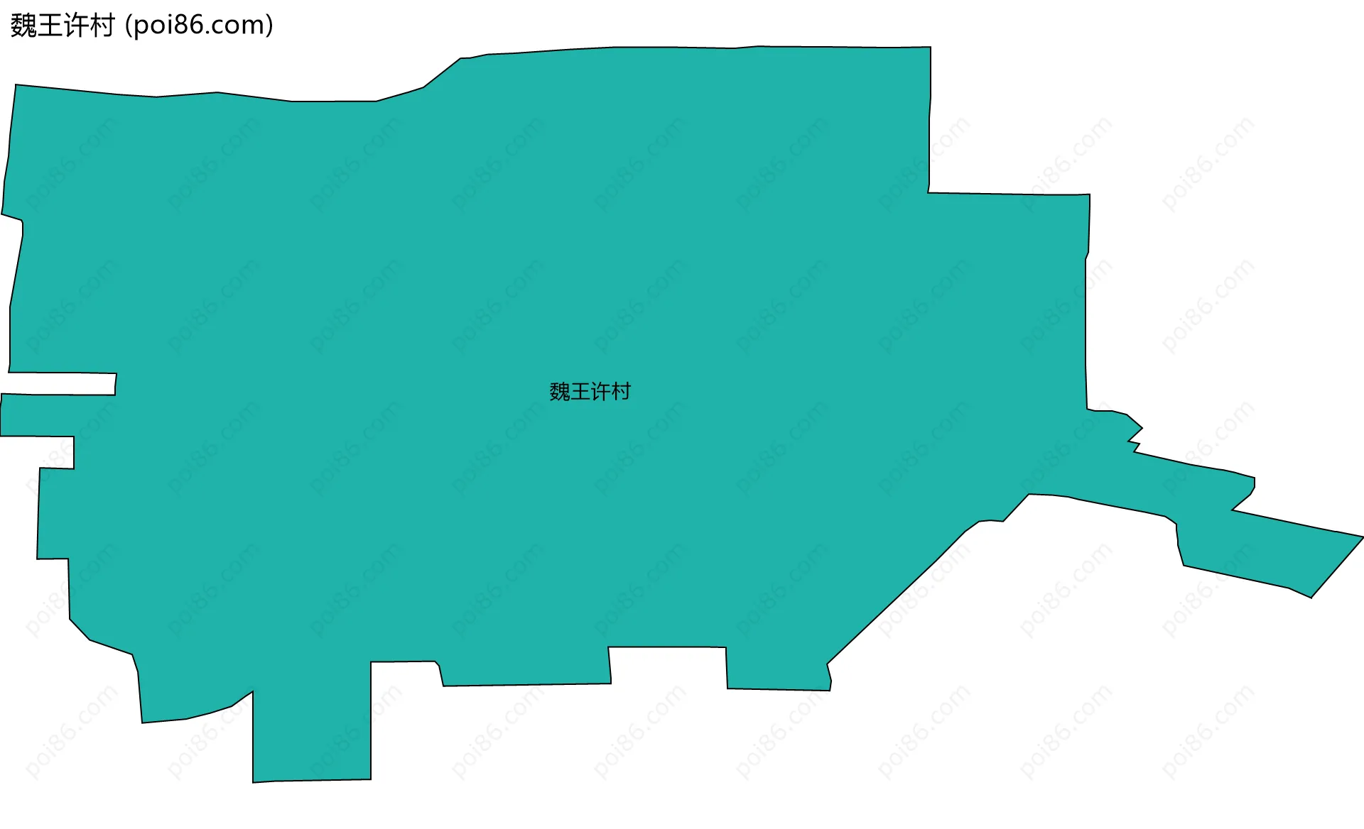 魏王许村边界地图