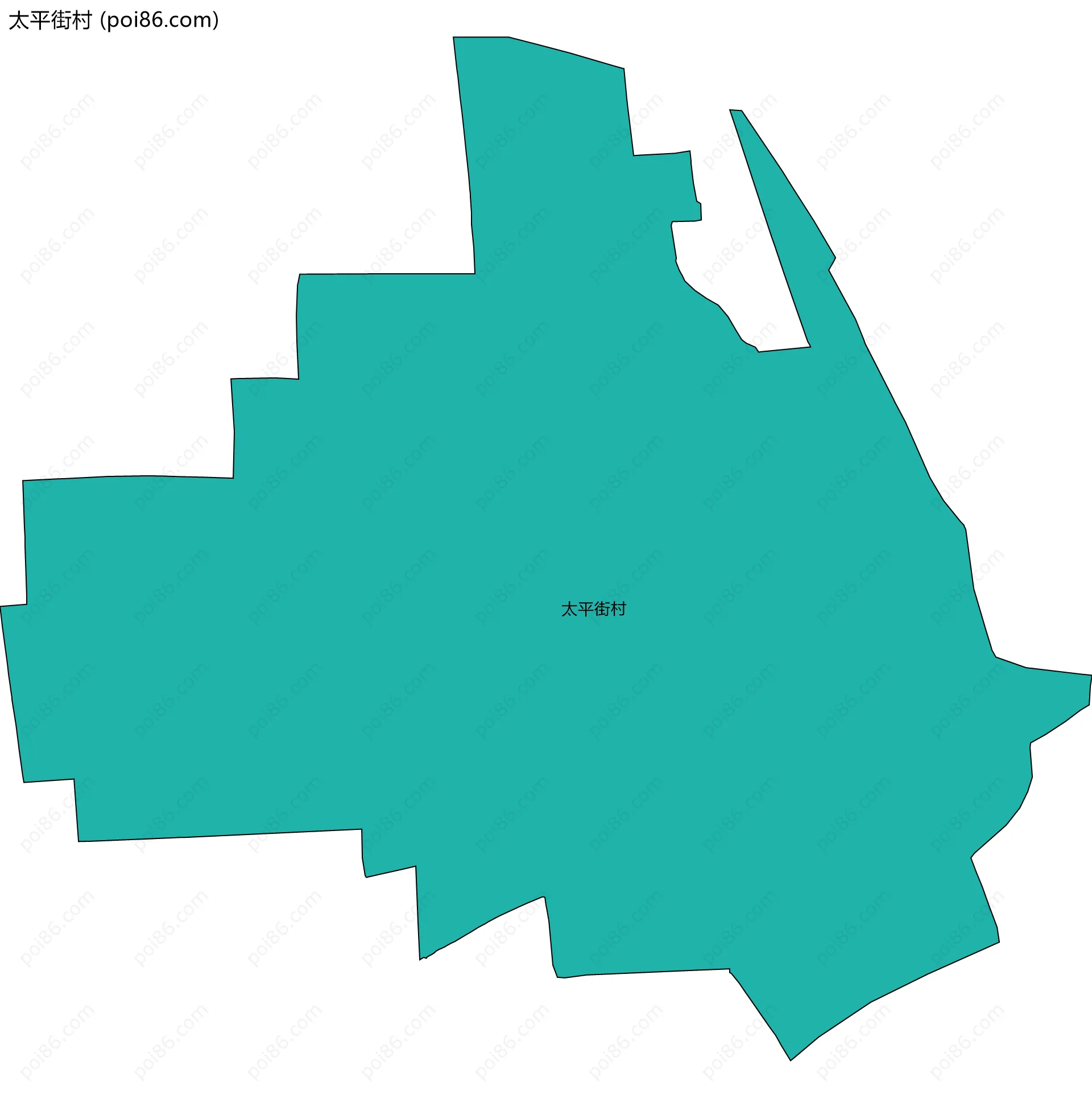 太平街村边界地图
