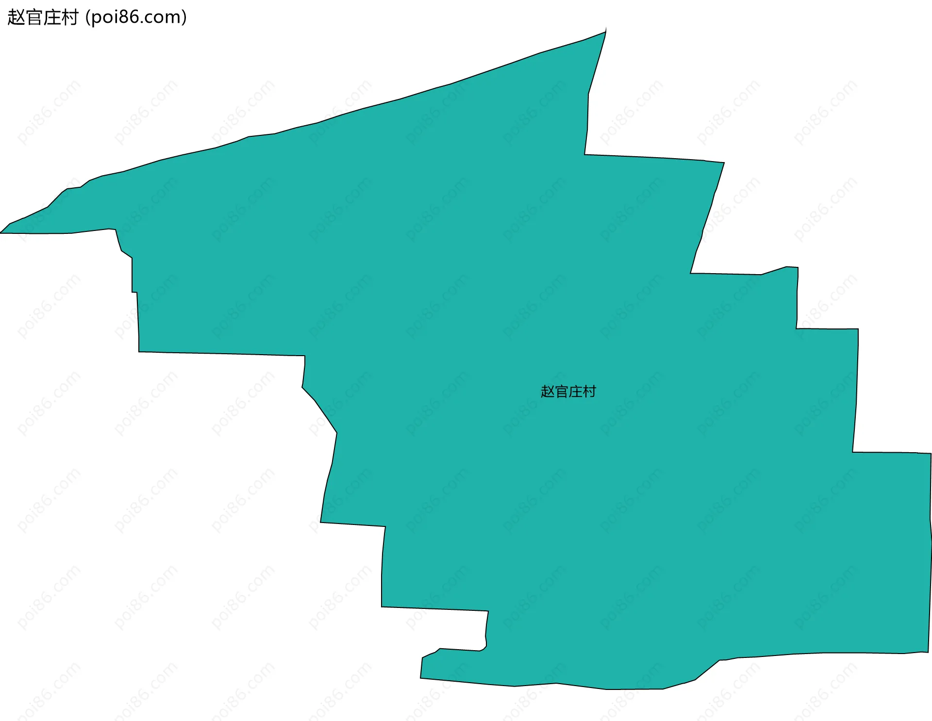 赵官庄村边界地图