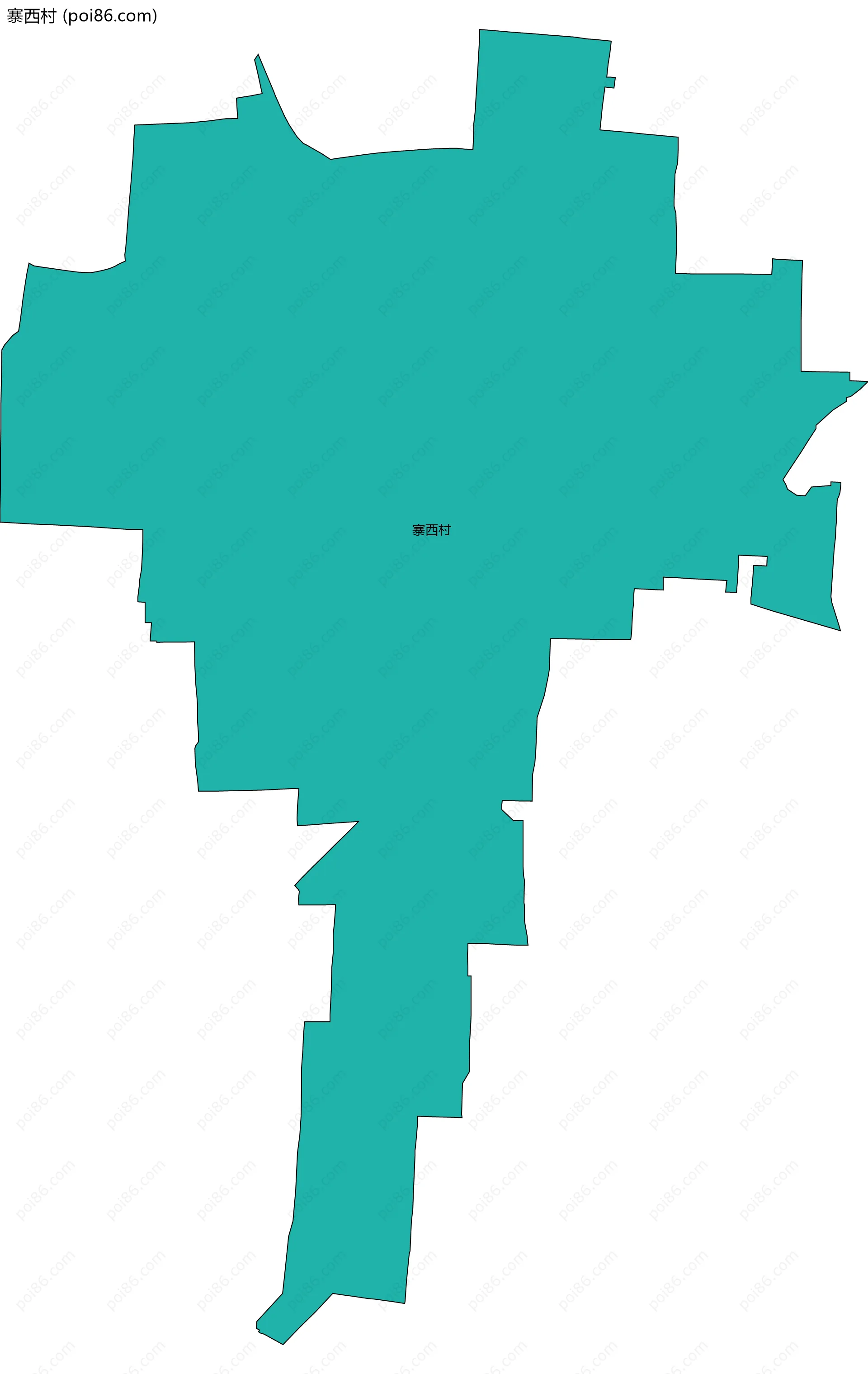 寨西村边界地图