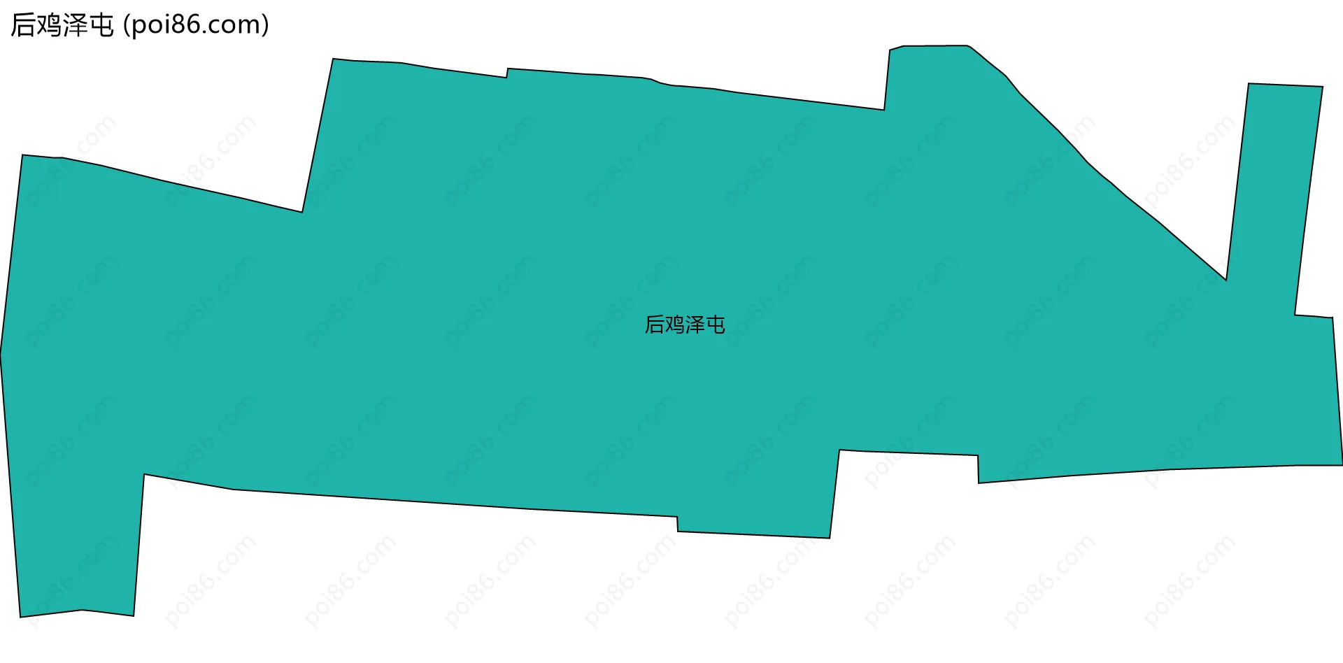 后鸡泽屯边界地图