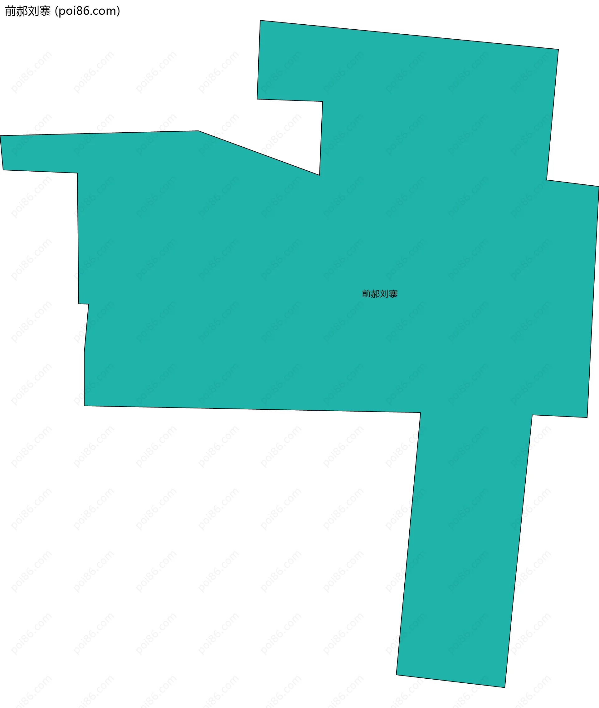 前郝刘寨边界地图