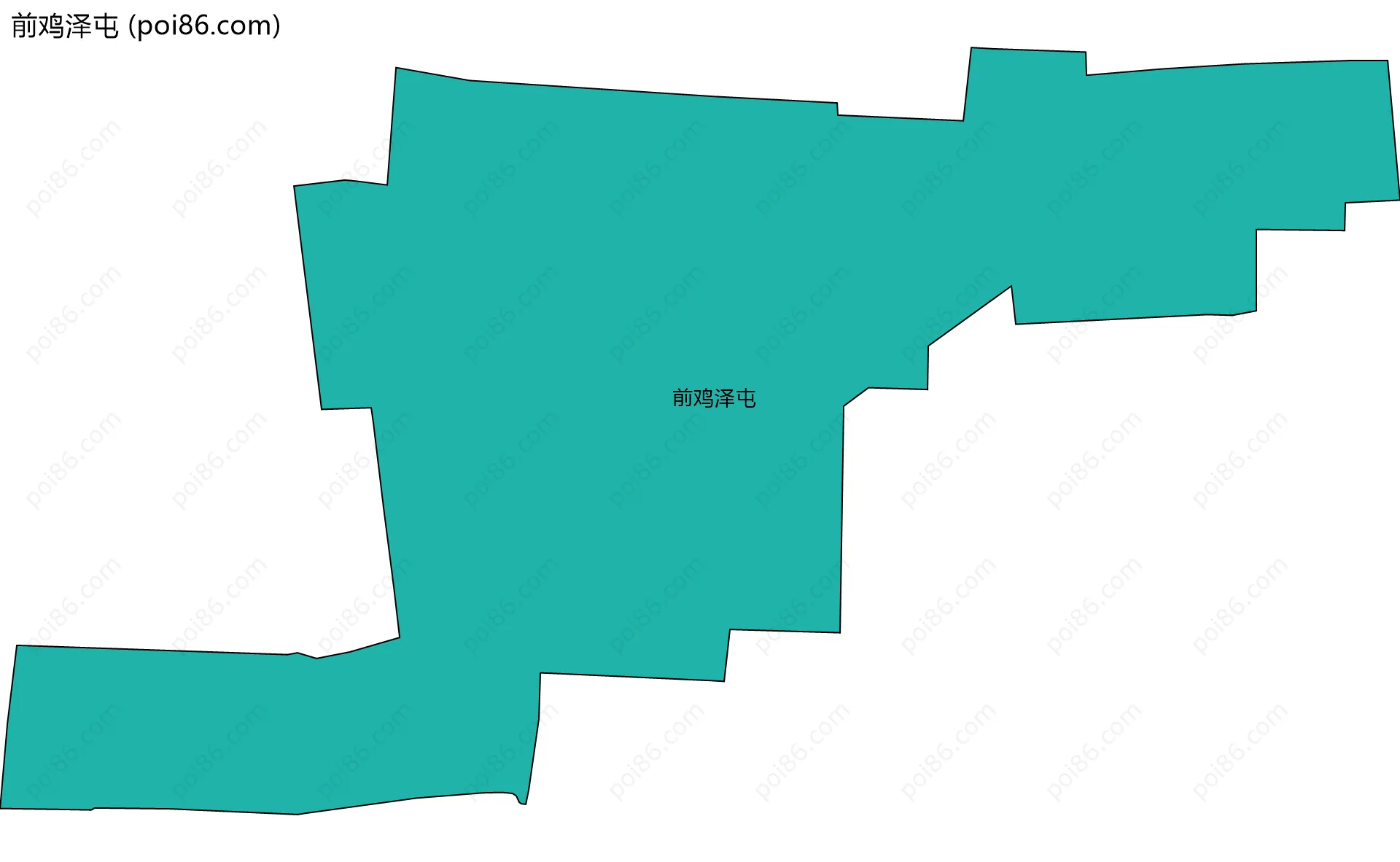 前鸡泽屯边界地图