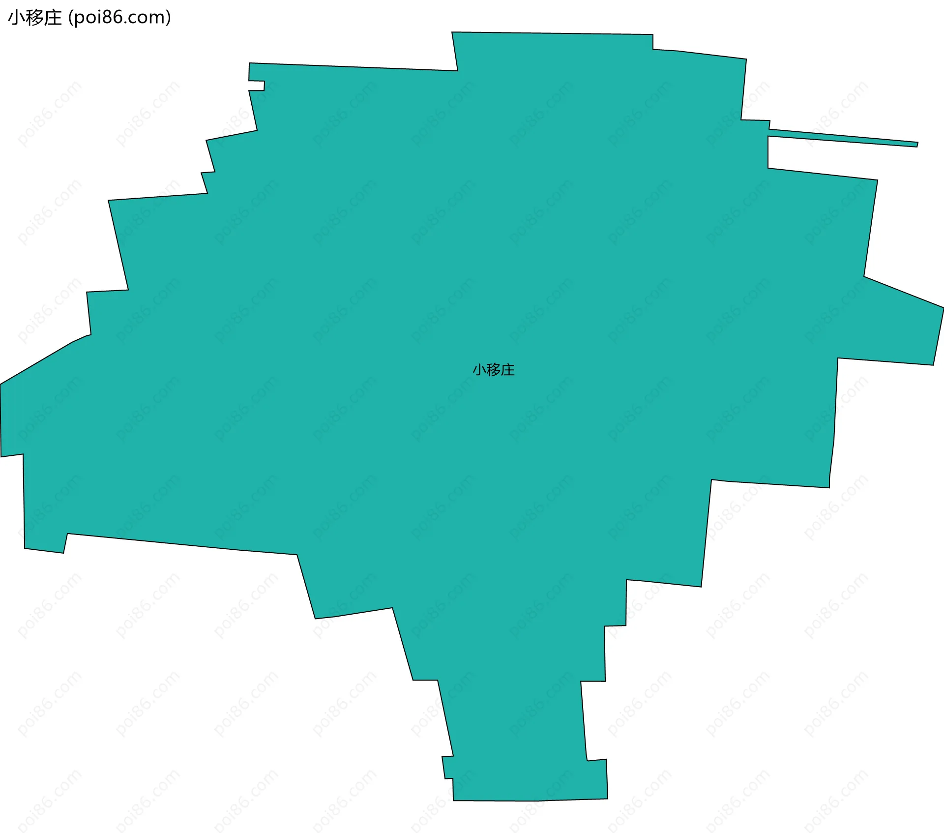 小移庄边界地图