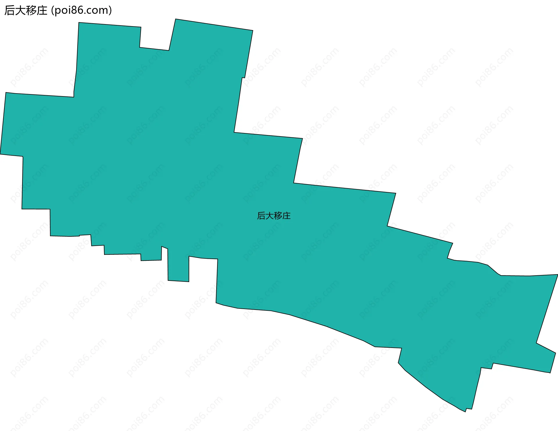 后大移庄边界地图